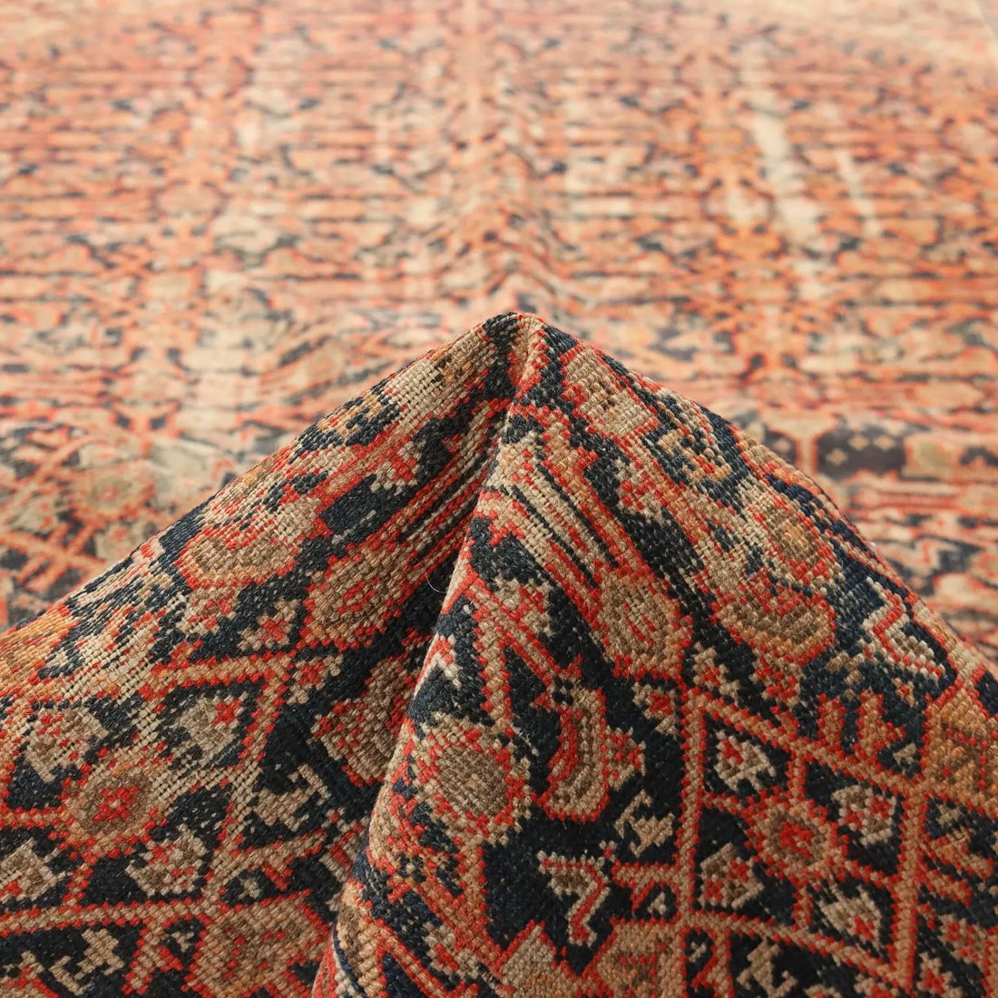Malayer Rug in Cotton and Wool - 