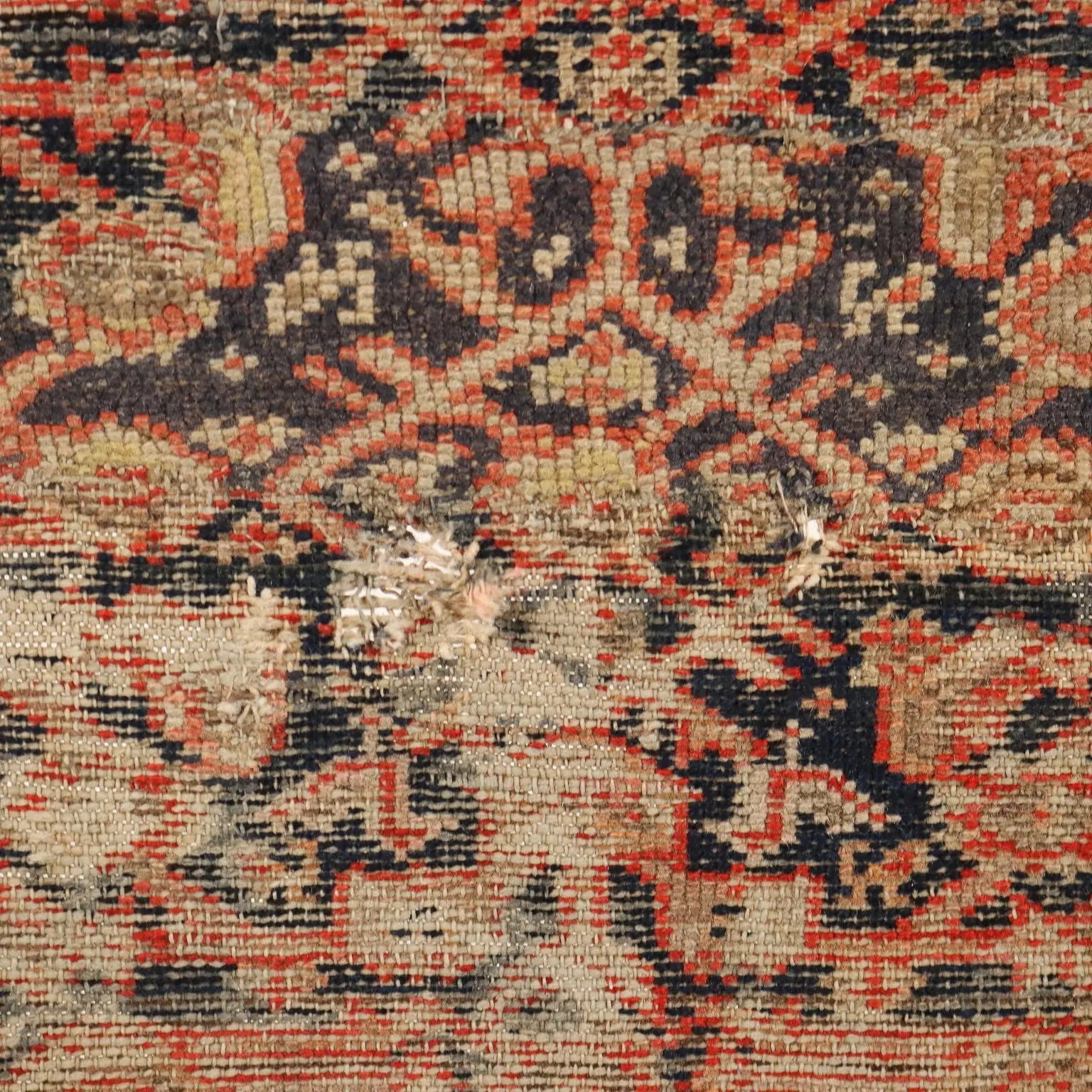 Malayer Rug in Cotton and Wool - 
