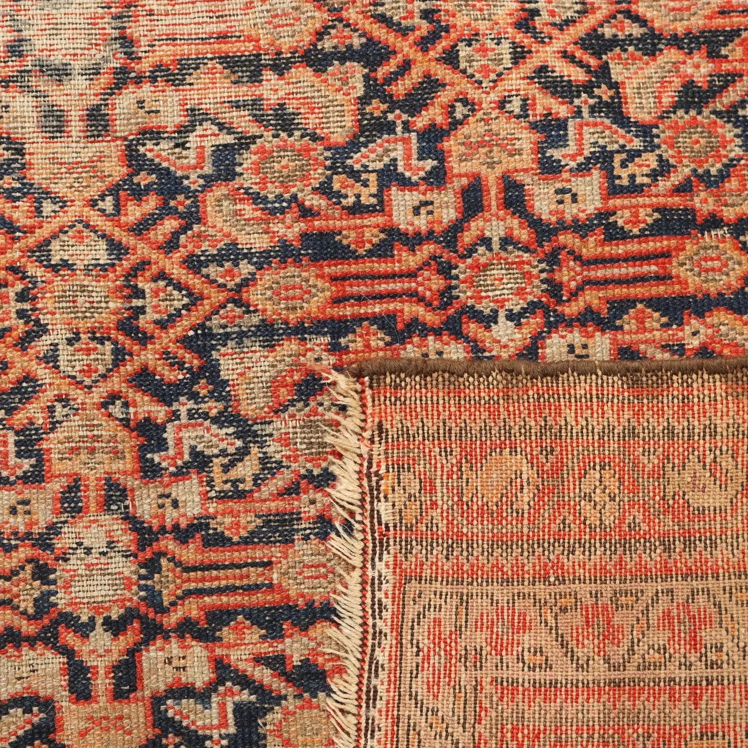 Malayer Rug in Cotton and Wool - 