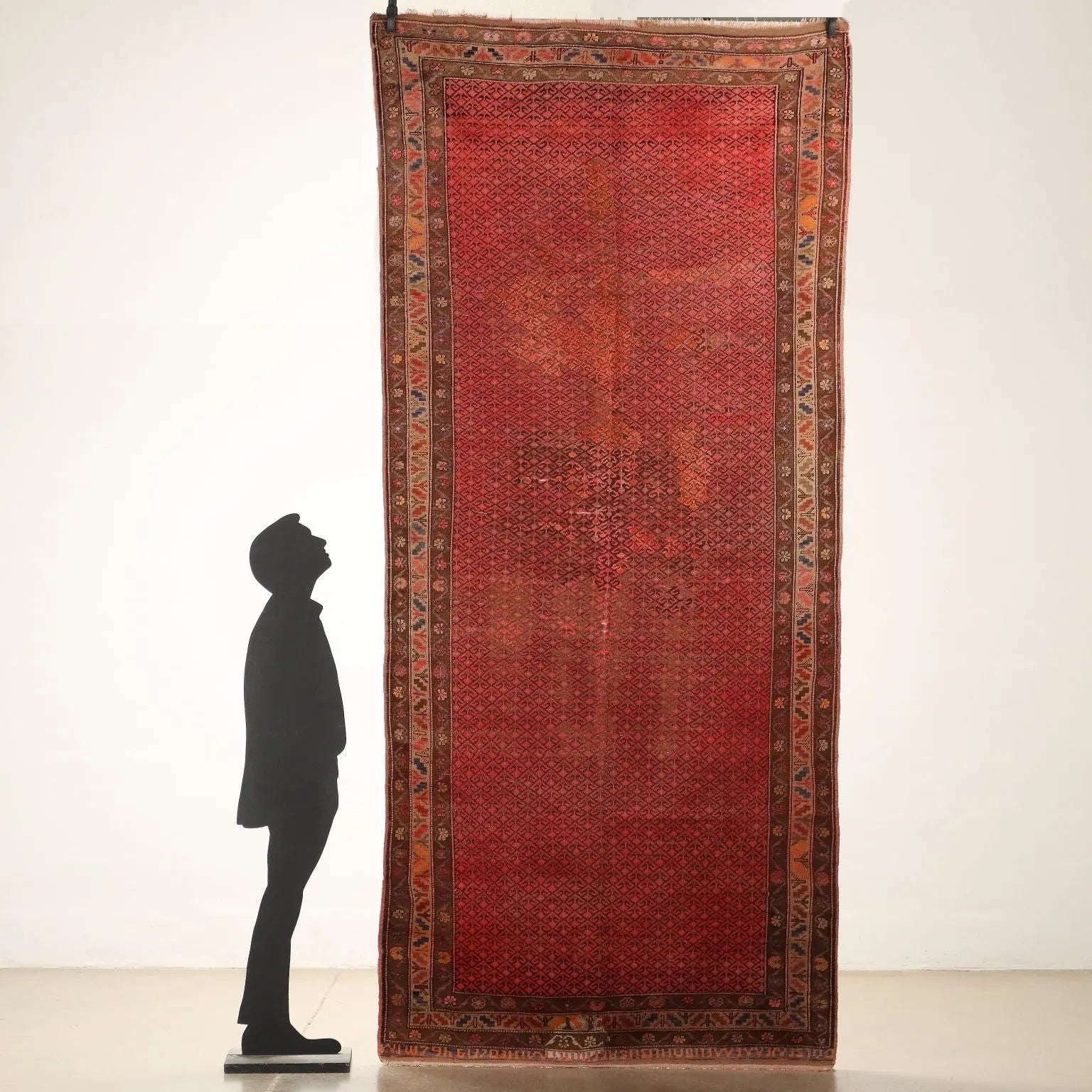 Antique Karabagh Carpet Wool Thin Knot Caucasus 134 x 61 In - 134 x 61 In | Antiques | Carpets