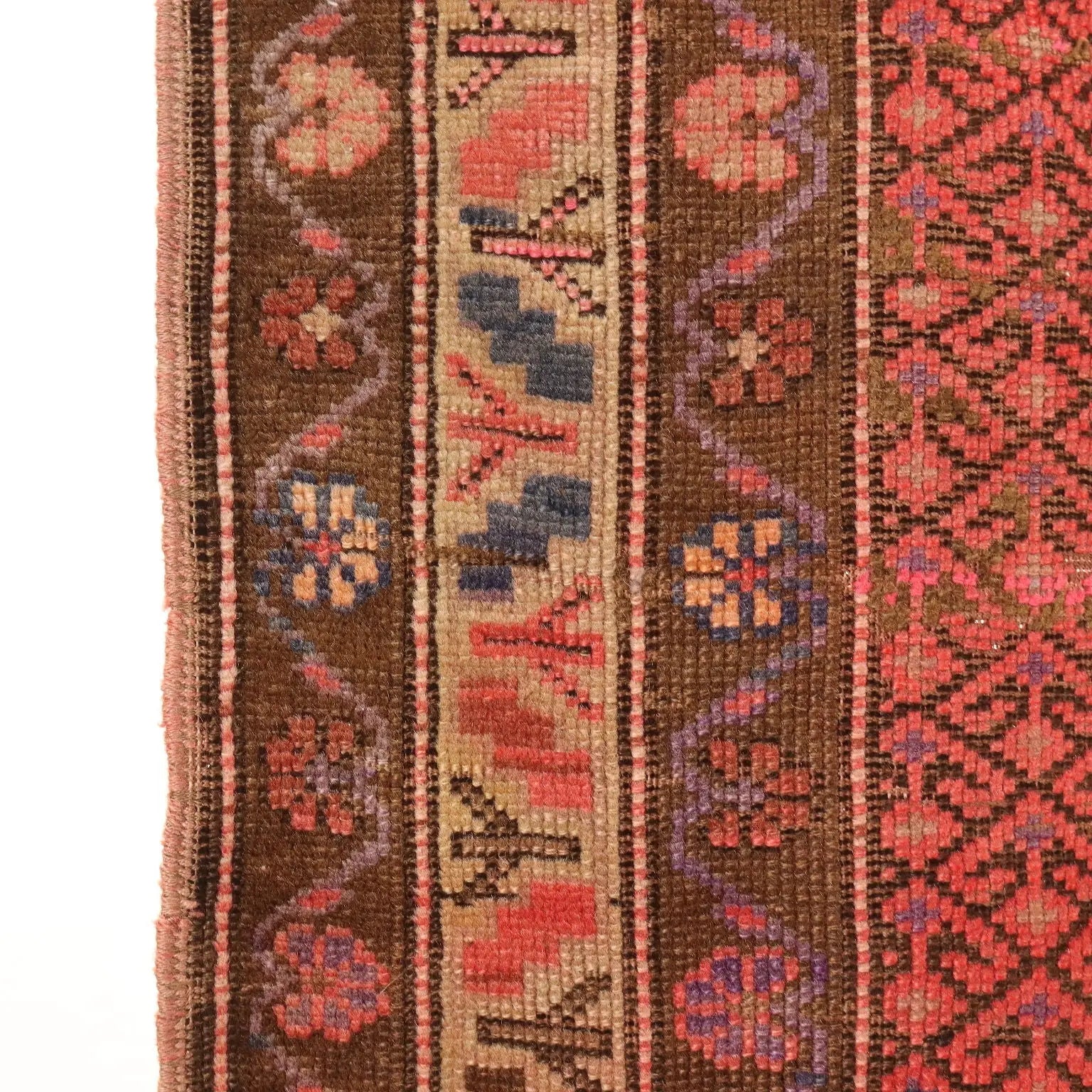 Antique Karabagh Carpet Wool Thin Knot Caucasus 134 x 61 In - 134 x 61 In | Antiques | Carpets