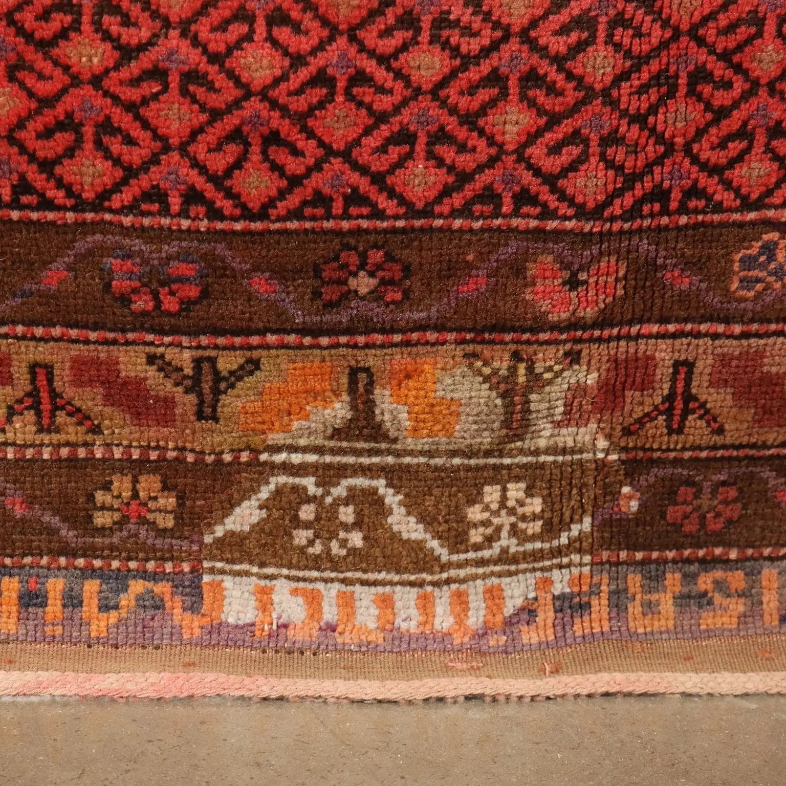 Antique Karabagh Carpet Wool Thin Knot Caucasus 134 x 61 In - 134 x 61 In | Antiques | Carpets