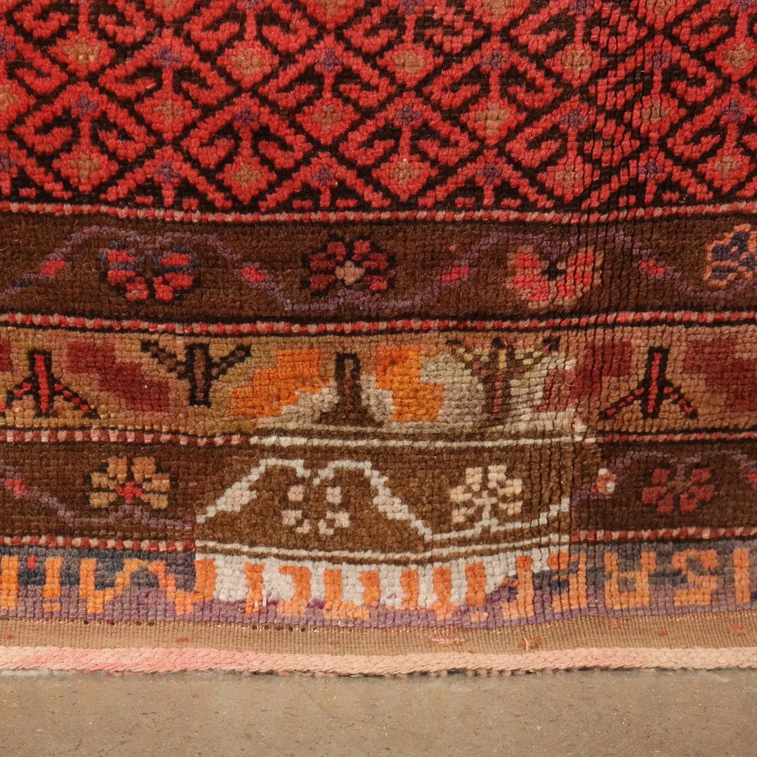 Antique Karabagh Carpet Wool Thin Knot Caucasus 134 x 61 In - 134 x 61 In | Antiques | Carpets