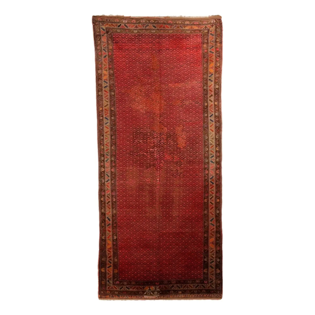 Antique Karabagh Carpet Wool Thin Knot Caucasus 134 x 61 In - 134 x 61 In | Antiques | Carpets