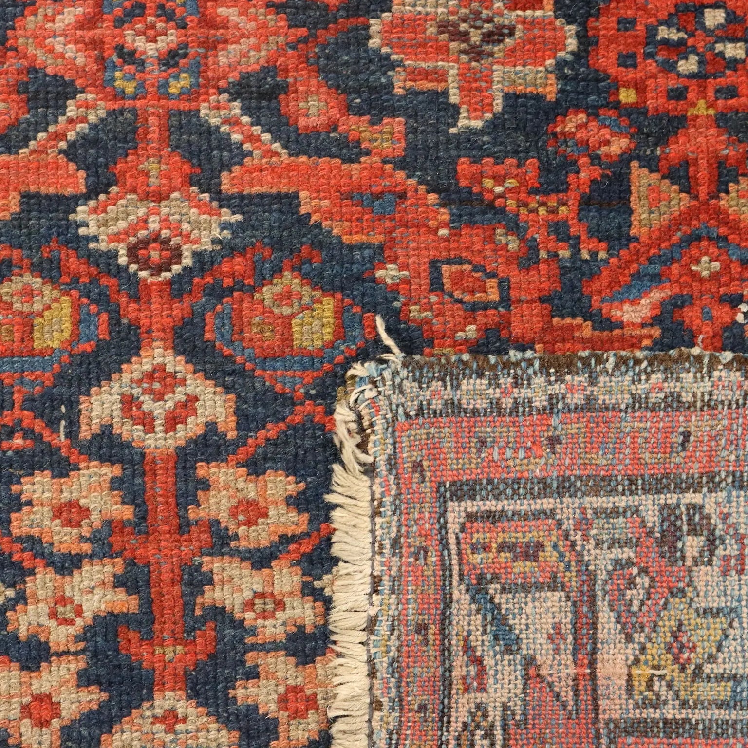 Antique Malayer Carpet Cotton Wool Thin Knot  158 x 38 In - 158 x 38 In | Antiques | Carpets