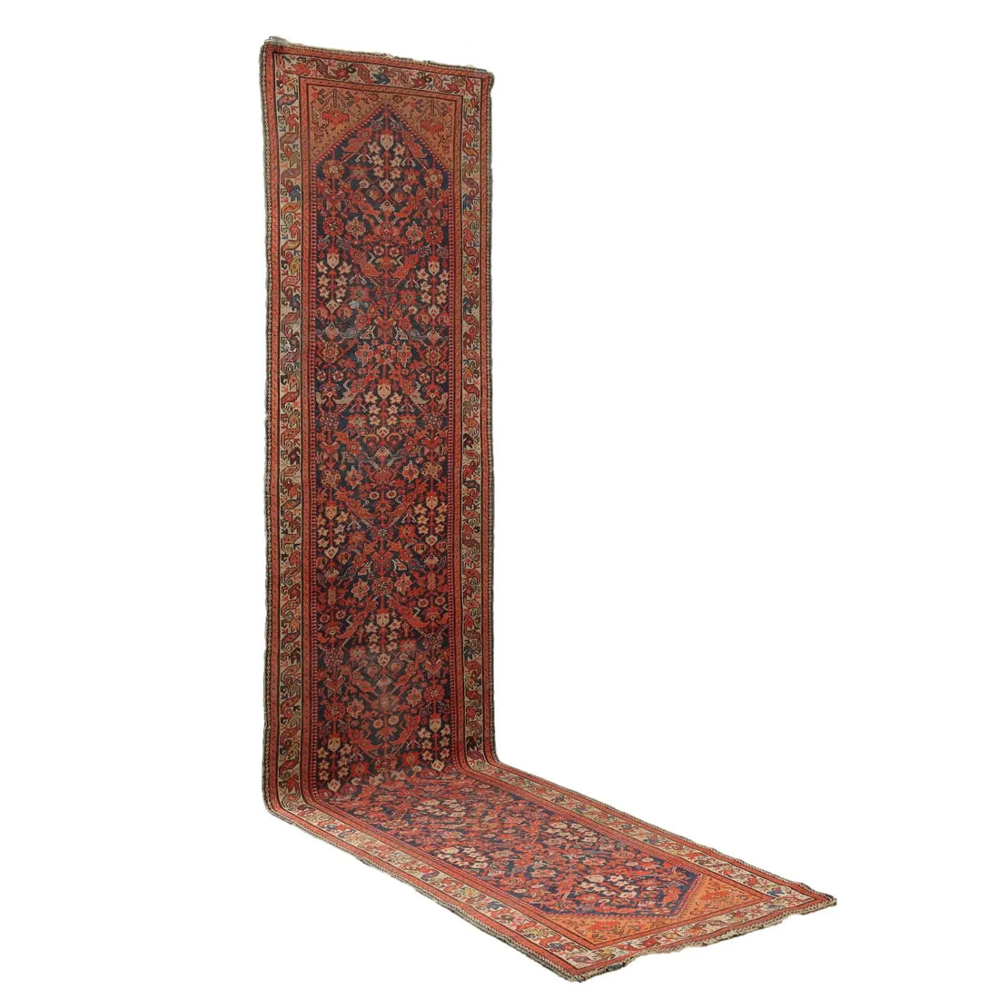 Antique Malayer Carpet Cotton Wool Thin Knot  158 x 38 In - 158 x 38 In | Antiques | Carpets