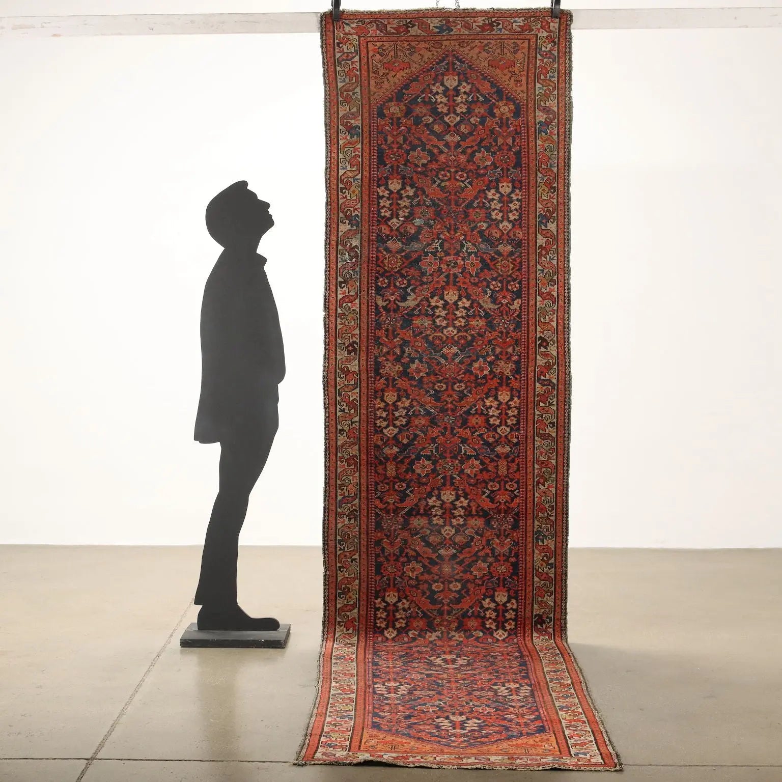 Antique Malayer Carpet Cotton Wool Thin Knot  158 x 38 In - 158 x 38 In | Antiques | Carpets