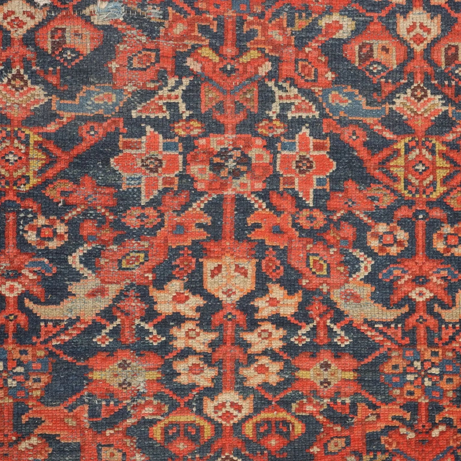 Antique Malayer Carpet Cotton Wool Thin Knot  158 x 38 In - 158 x 38 In | Antiques | Carpets