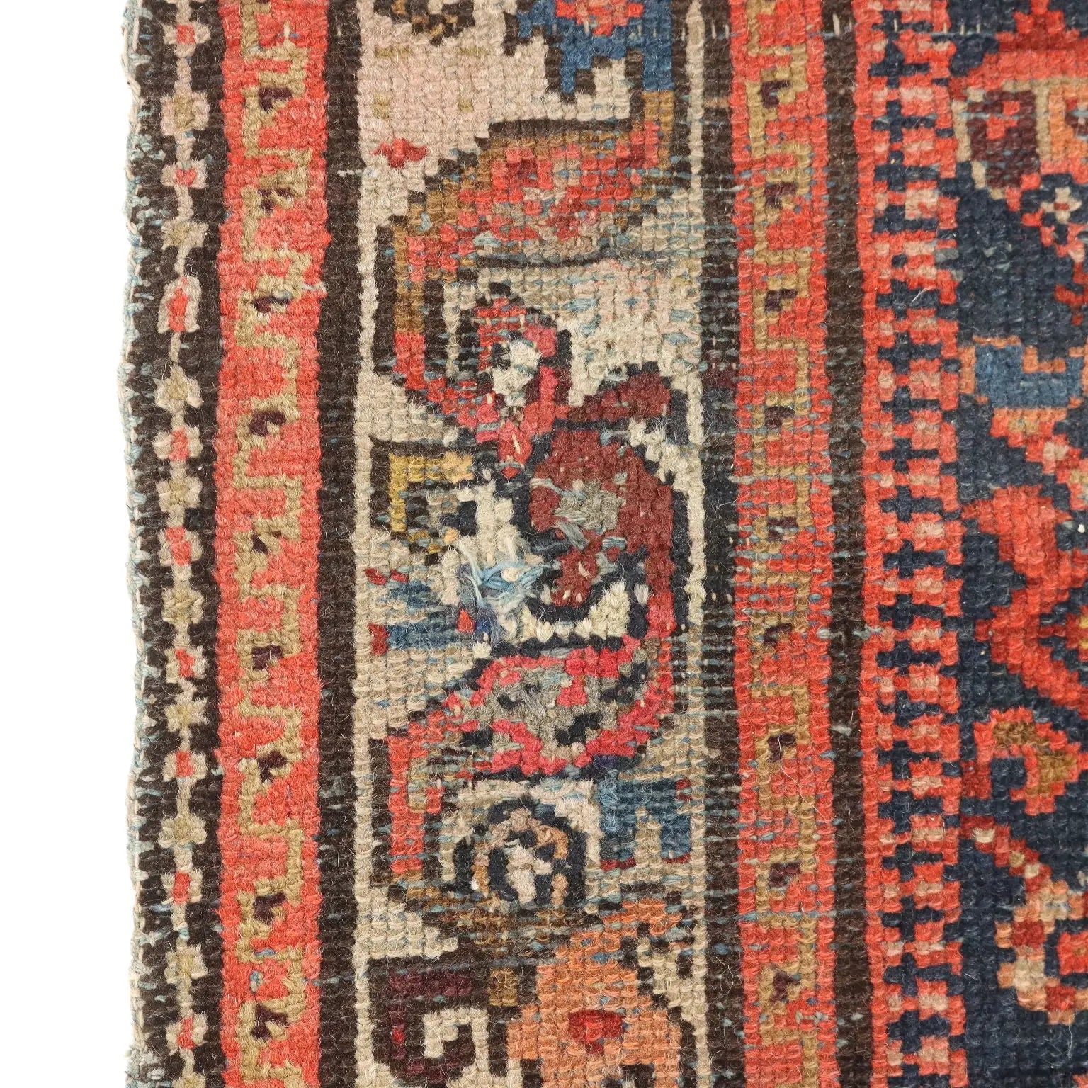 Antique Malayer Carpet Cotton Wool Thin Knot  158 x 38 In - 158 x 38 In | Antiques | Carpets