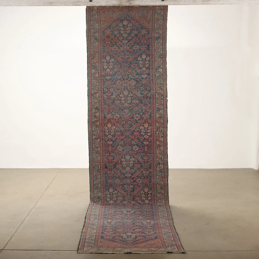 Antique Malayer Carpet Cotton Wool Thin Knot  158 x 38 In - 158 x 38 In | Antiques | Carpets