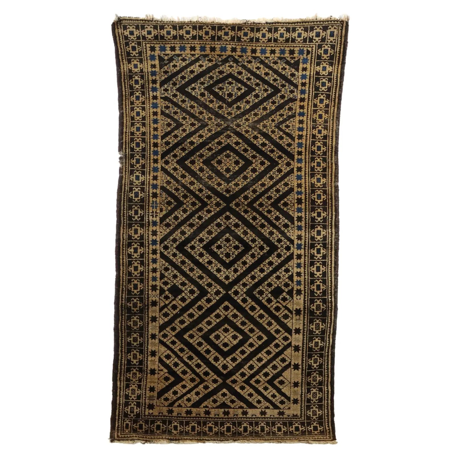 Antique Beluchi Carpet Wool Thin Knot  79 x 40 In - 79 x 40 In | Antiques | Carpets