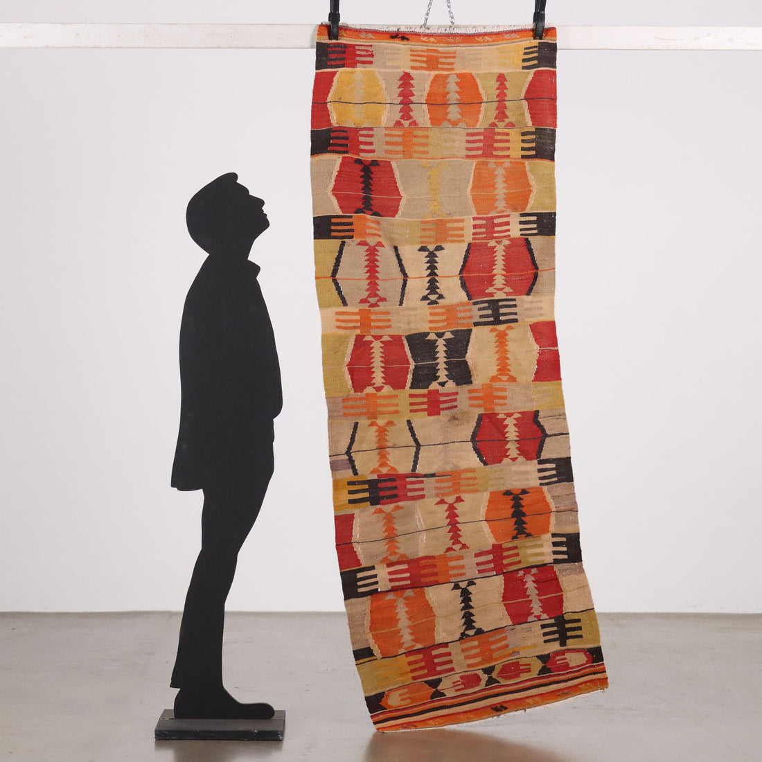 Antique Kilim Carpet Wool Thin Knot Turkey 87 x 31 In - 87 x 31 In | Antiques  Carpets