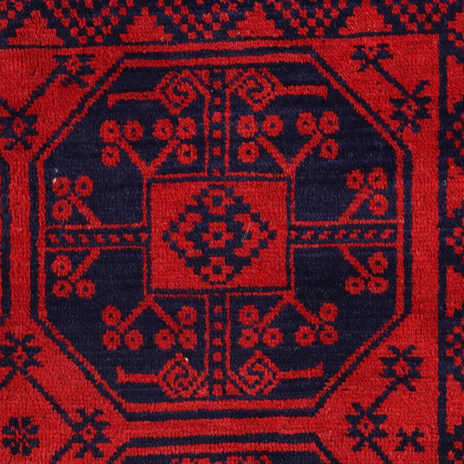 Antique Asian Bukhara Carpet Wool Heavy Knot 74 x 44 In - 74 x 44 In | Antiques | Carpets