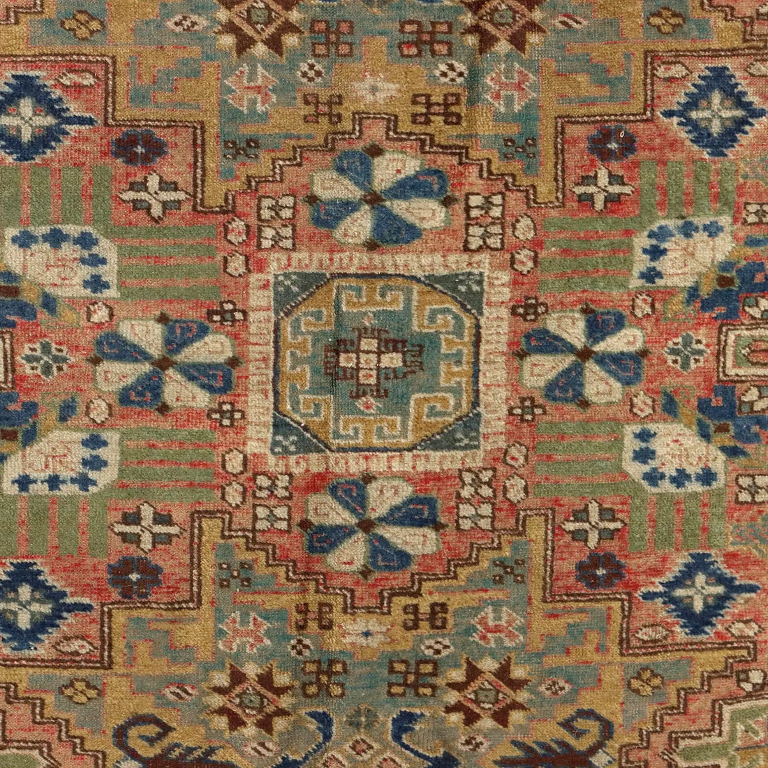 Antique Asian Carpet Cotton Wool Thin Knot 77 x 54 In - 77 x 54 In | Antiques  Carpets