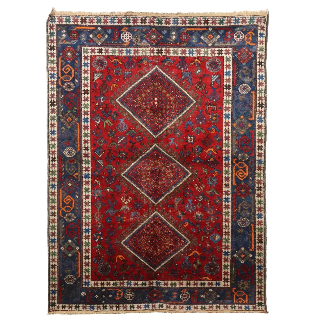 Afshar Rug in Wool - , 190 x 140 cm
