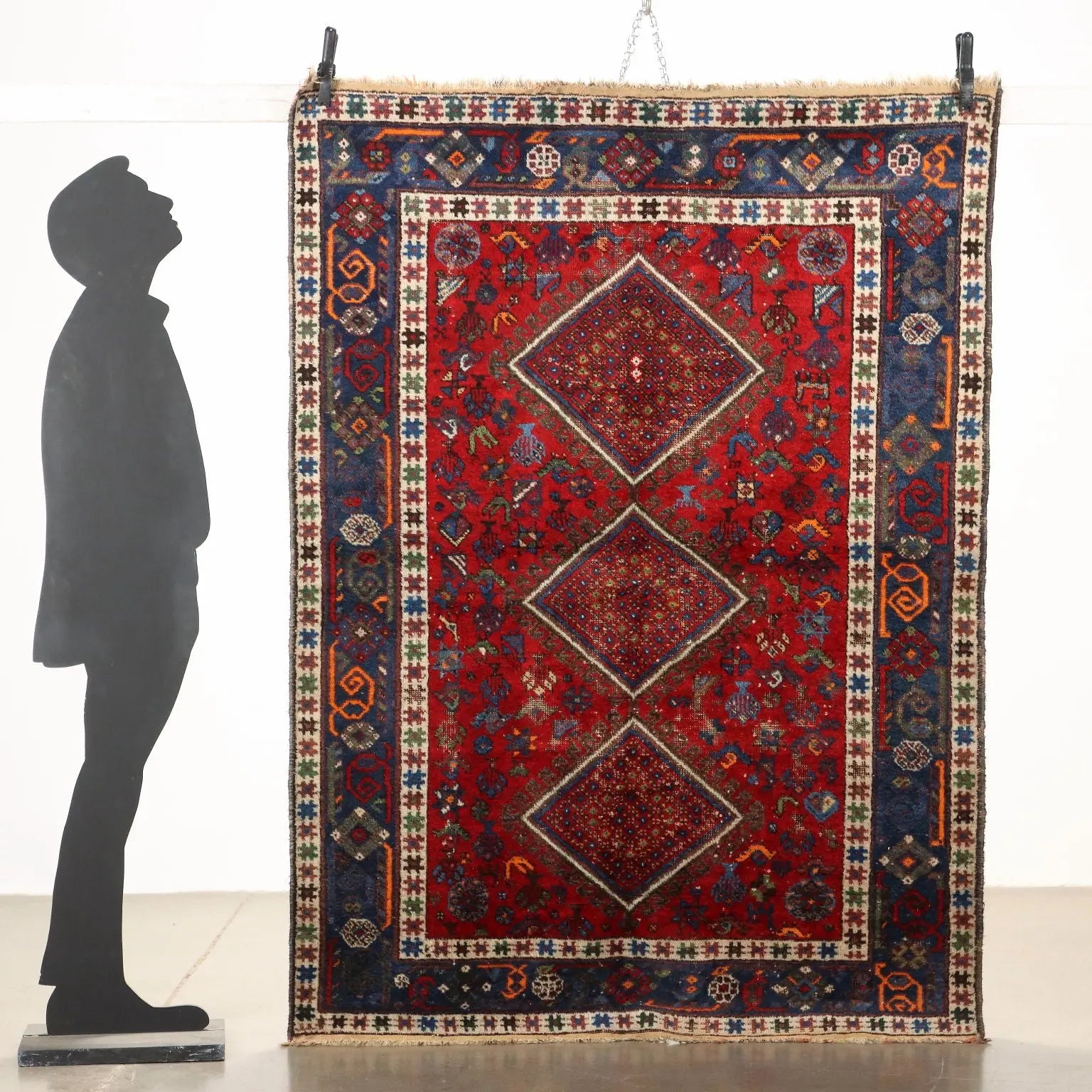 Afshar Rug in Wool - , 190 x 140 cm