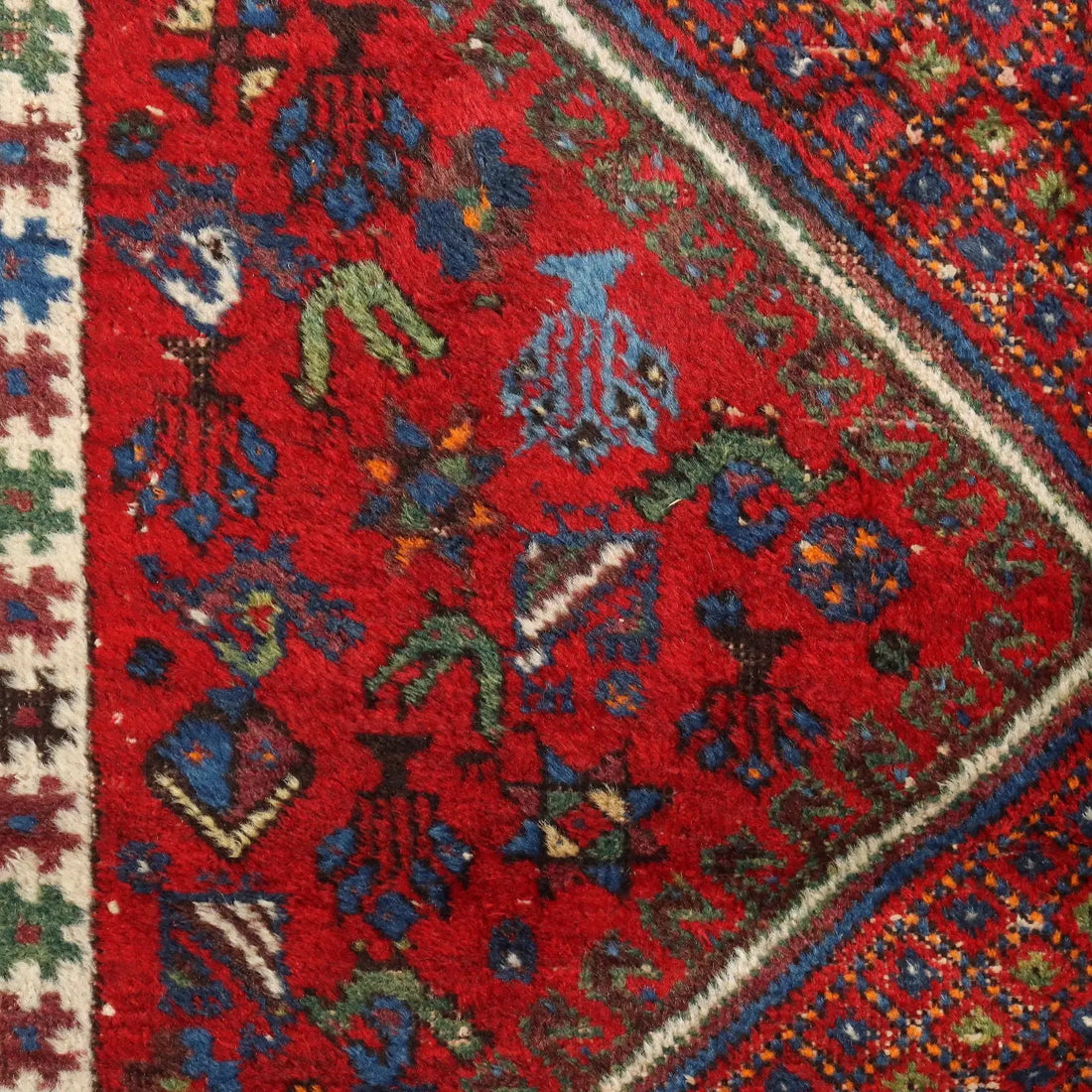 Afshar Rug in Wool - , 190 x 140 cm