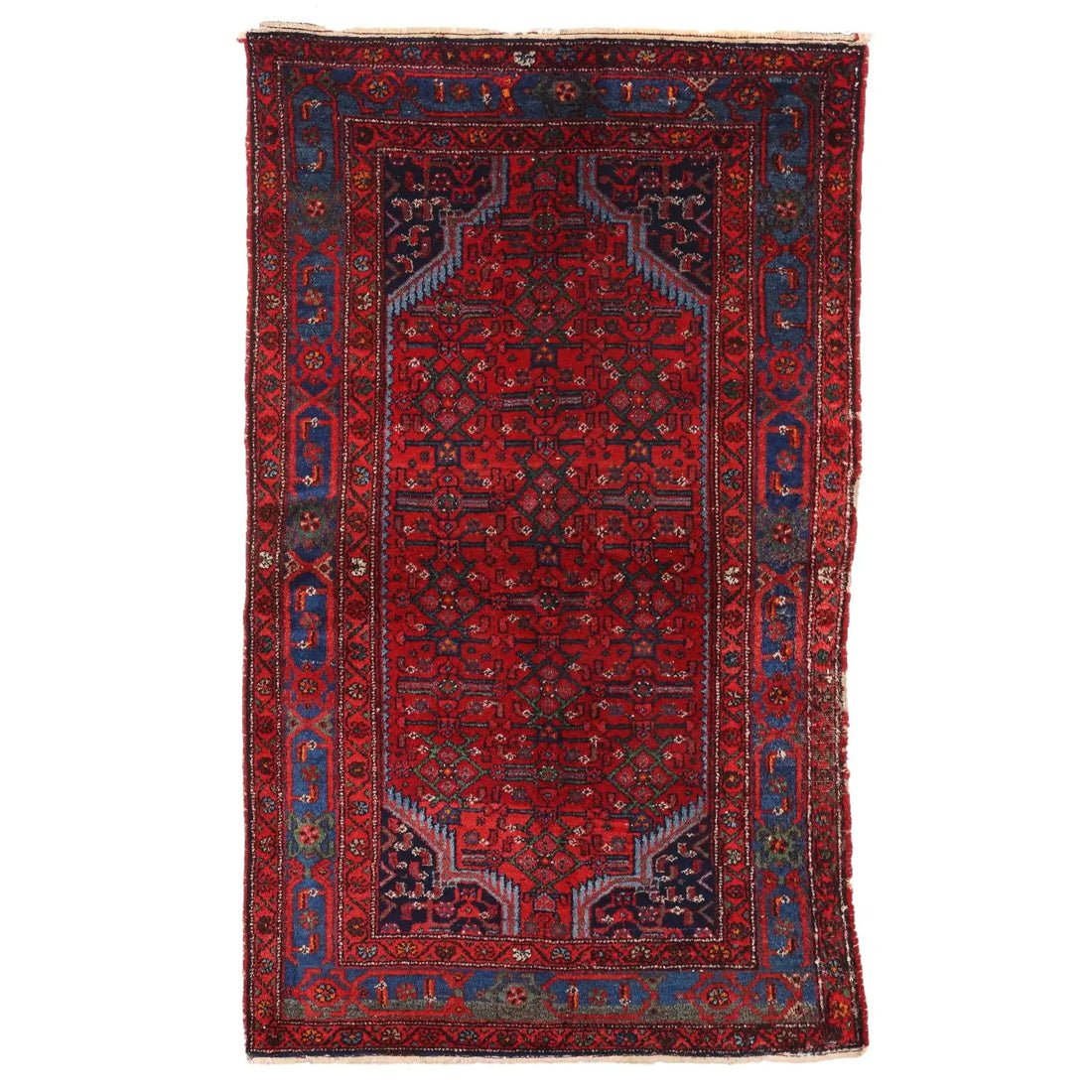 Antique Asian Carpet Cotton Wool Heavy Knot 83 x 49 In - 83 x 49 In | Antiques | Carpets