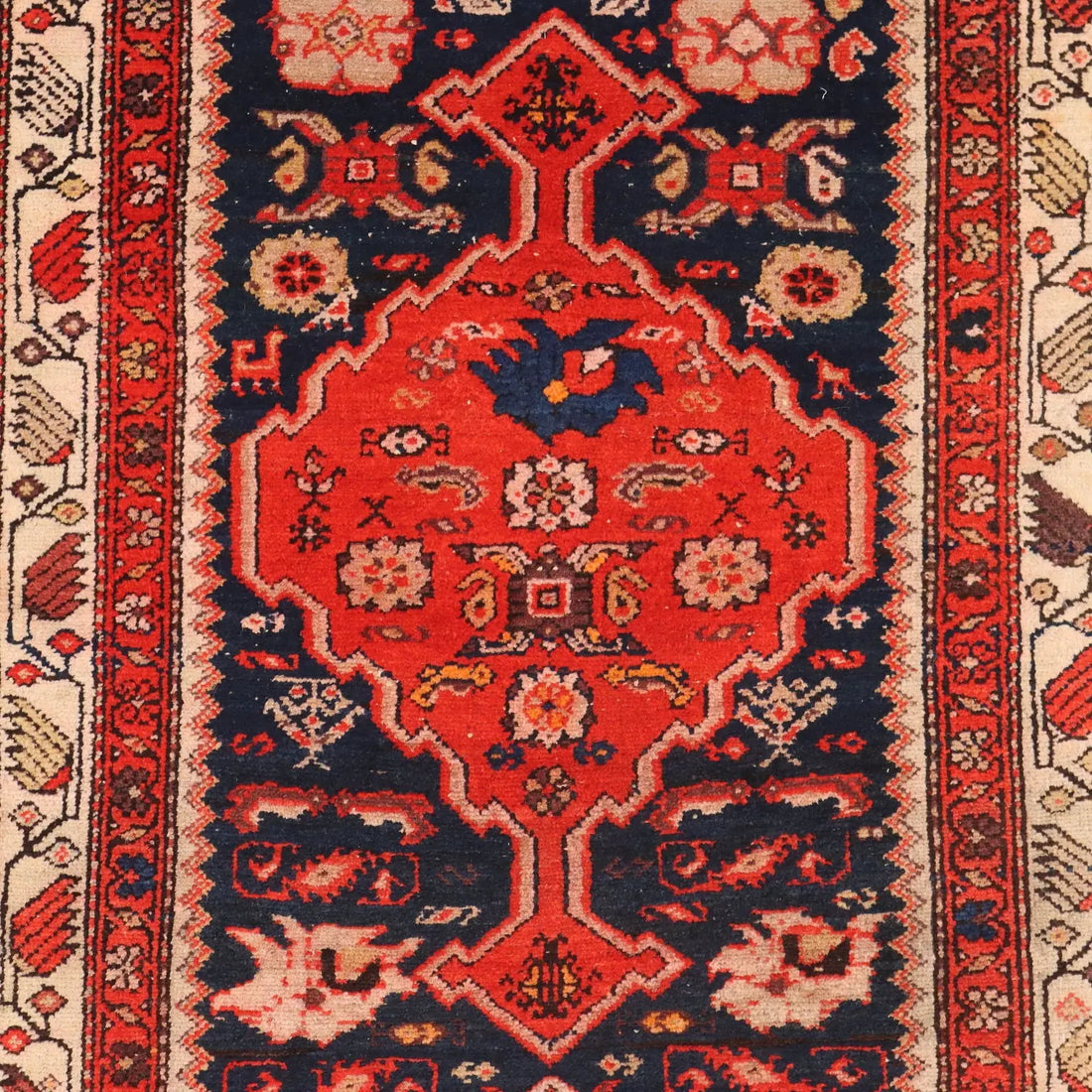 Antique Asian Carpet Cotton Wool Heavy Knot 201 x 39 In - 201 x 39 In | Antiques | Carpets