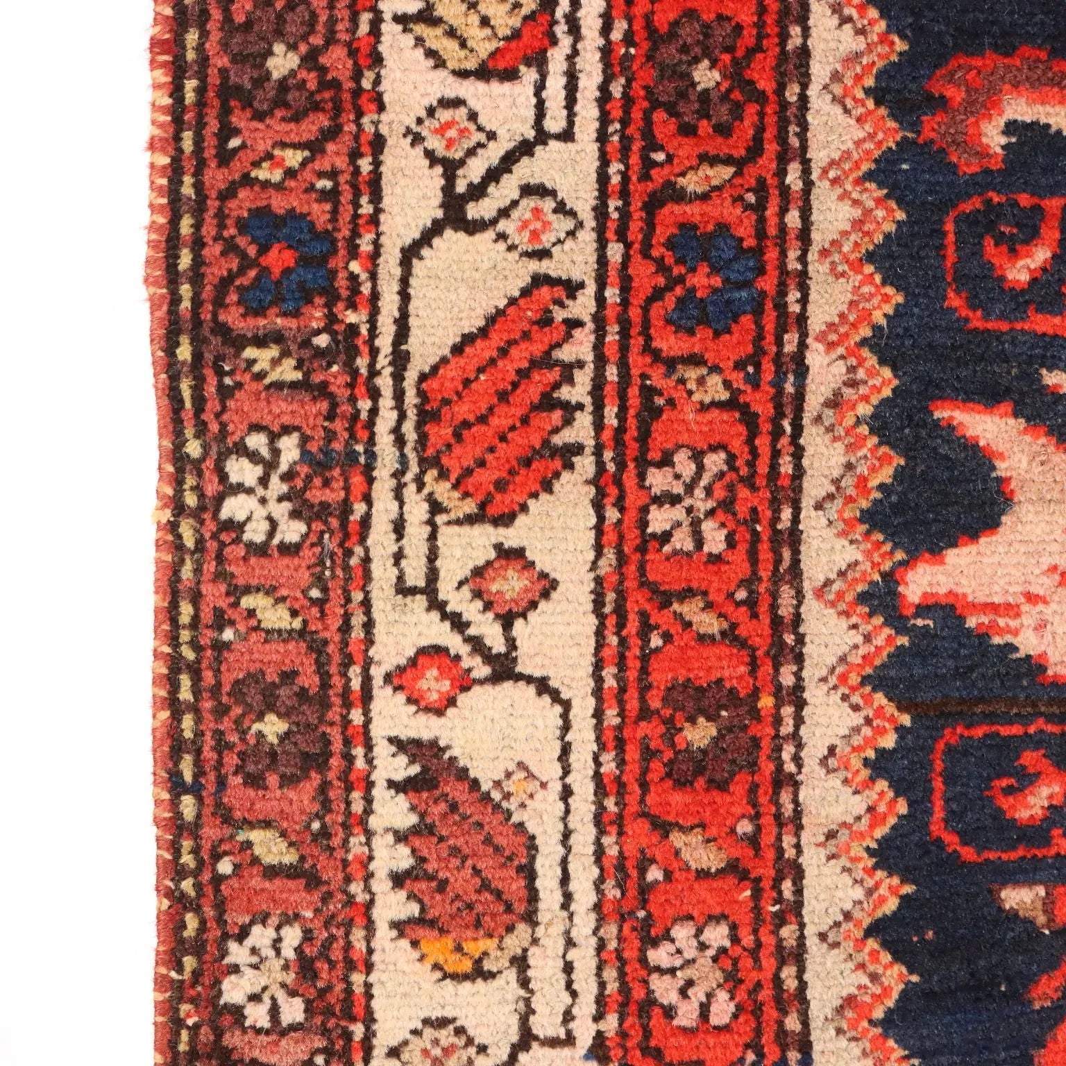 Antique Asian Carpet Cotton Wool Heavy Knot 201 x 39 In - 201 x 39 In | Antiques | Carpets
