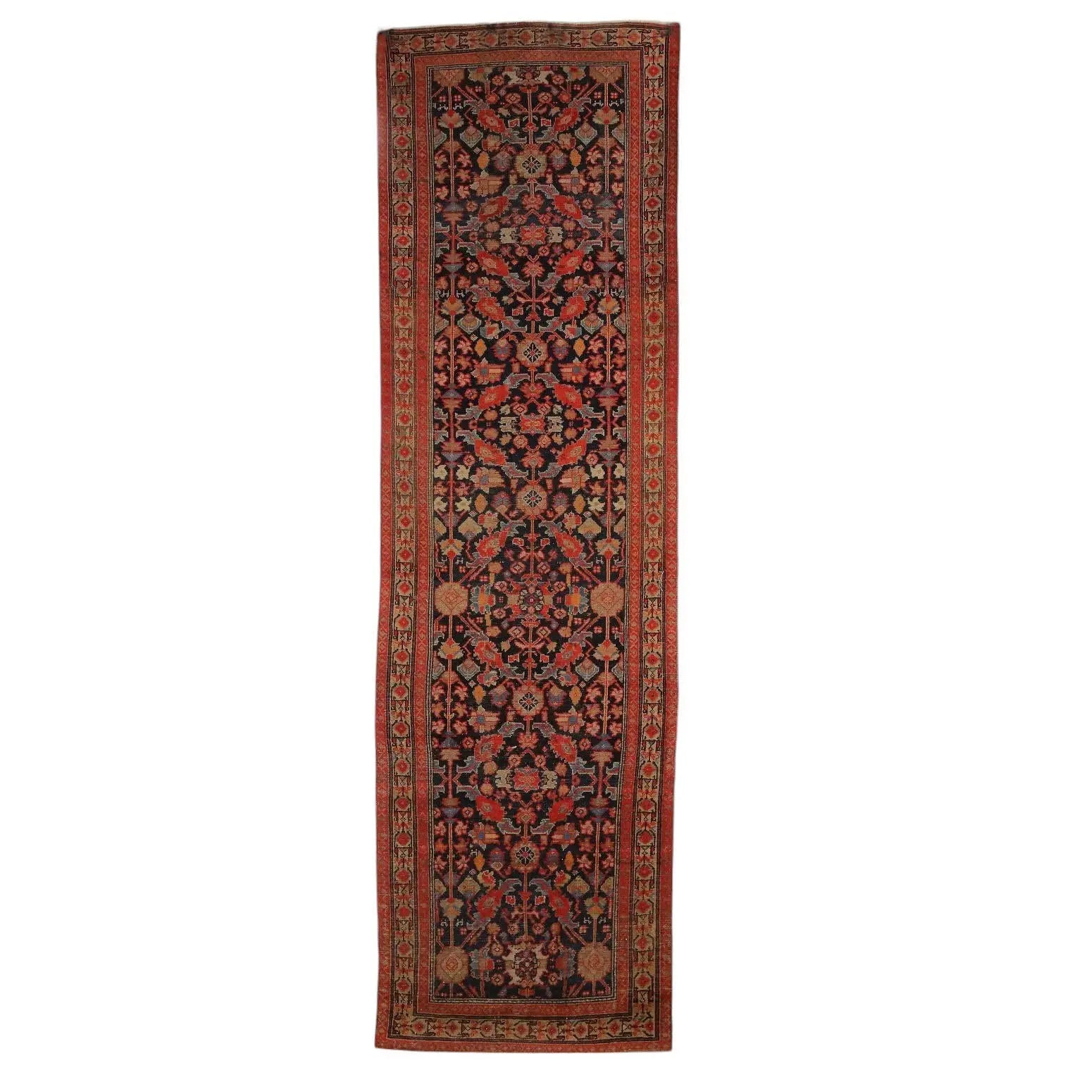 Malayer Rug in Cotton and Wool - 330 x 100 cm