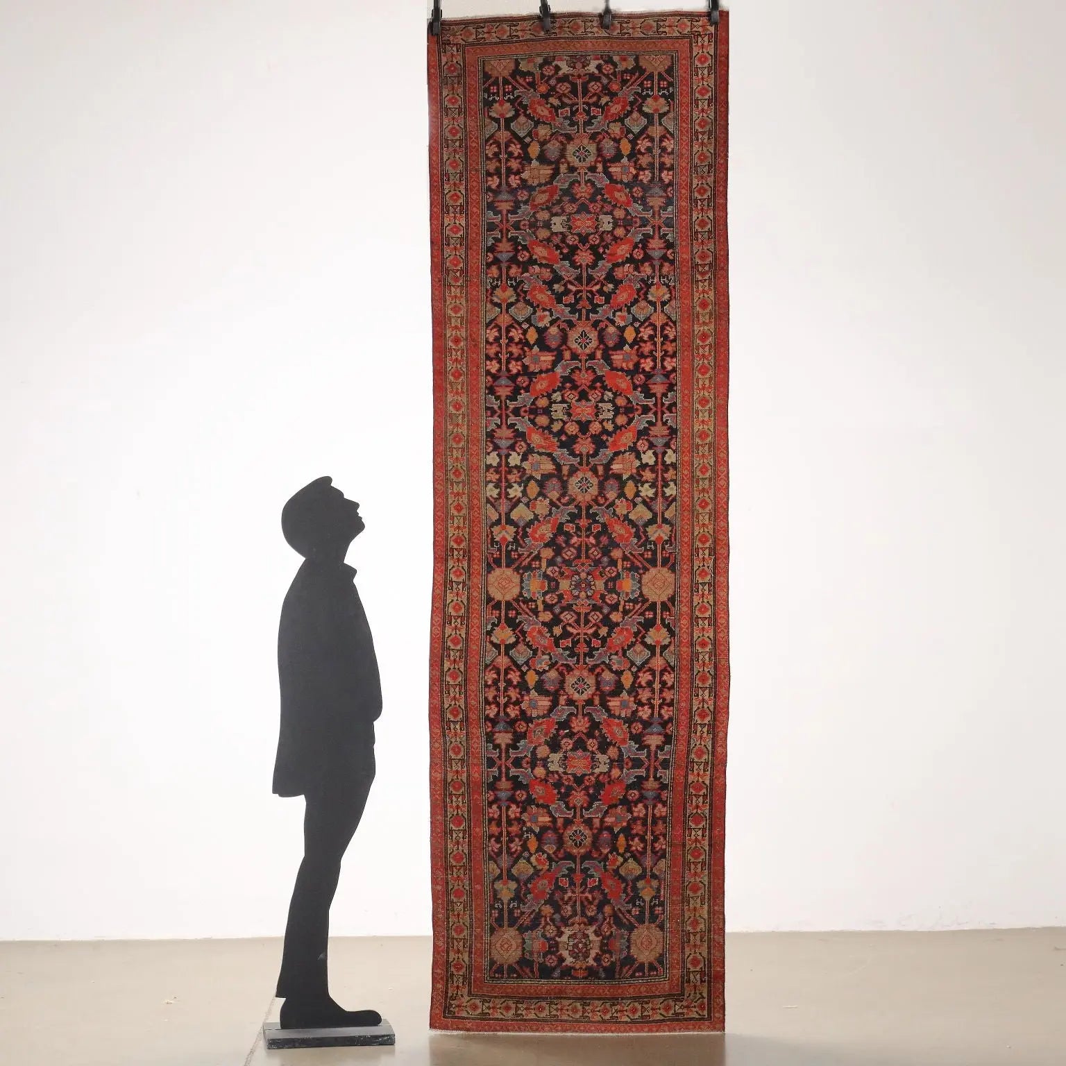 Malayer Rug in Cotton and Wool - 330 x 100 cm