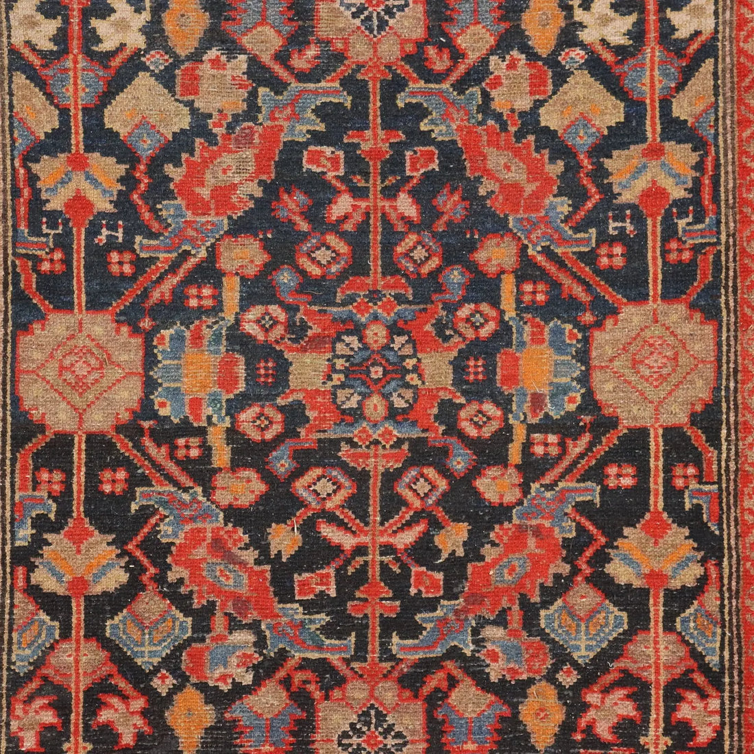 Malayer Rug in Cotton and Wool - 330 x 100 cm