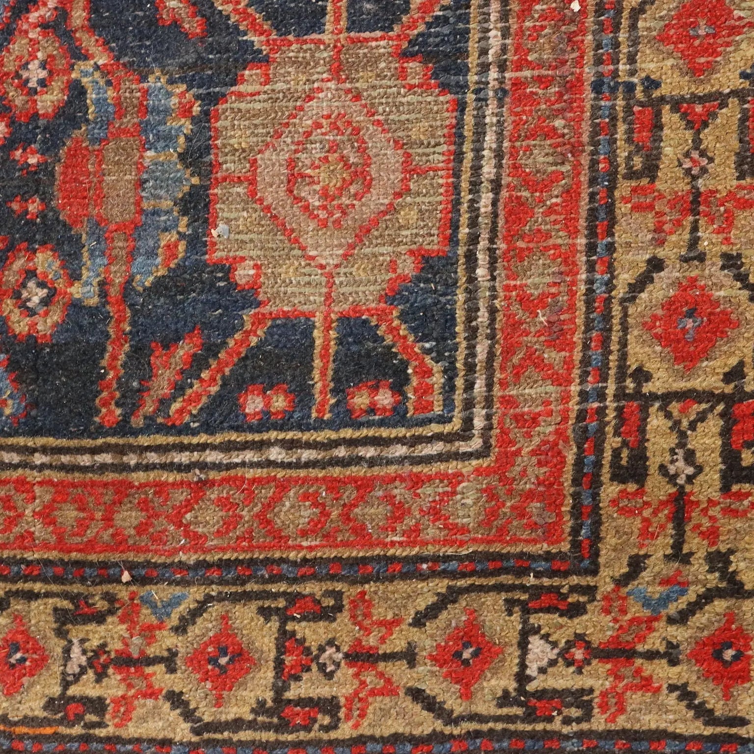 Malayer Rug in Cotton and Wool - 330 x 100 cm