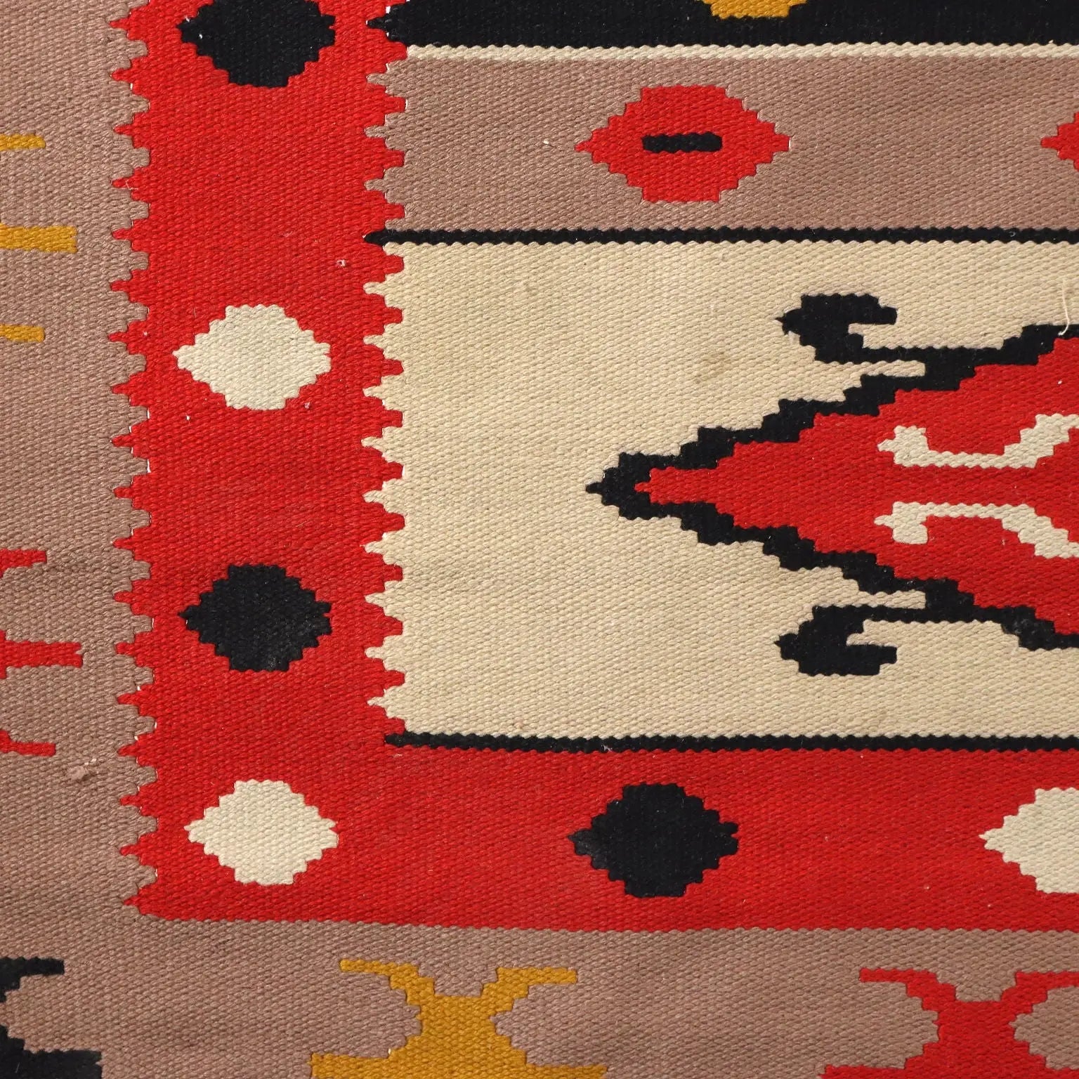 Antique Asian Carpet Cotton Wool Thin Knot Turkey 114 x 75 In - 114 x 75 In | Antiques | Carpets