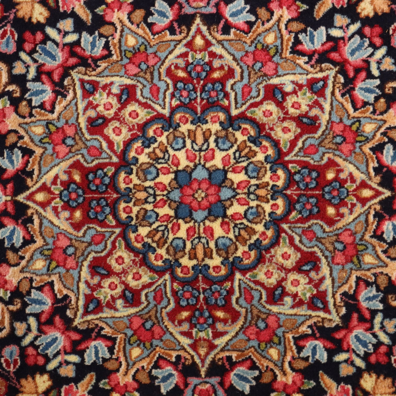 Antique Asian Carpet Cotton Wool Heavy Knot 114 x 74 In Original - 114 x 74 In | Antiques  Carpets