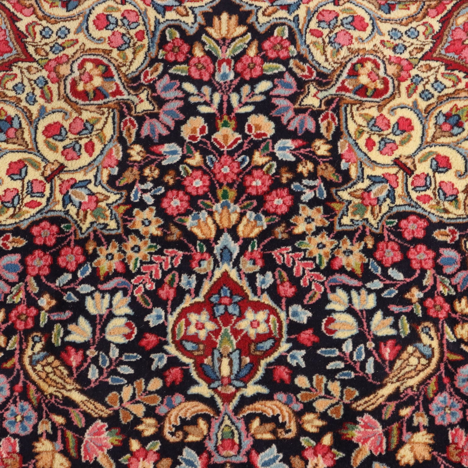 Antique Asian Carpet Cotton Wool Heavy Knot 114 x 74 In Original - 114 x 74 In | Antiques  Carpets