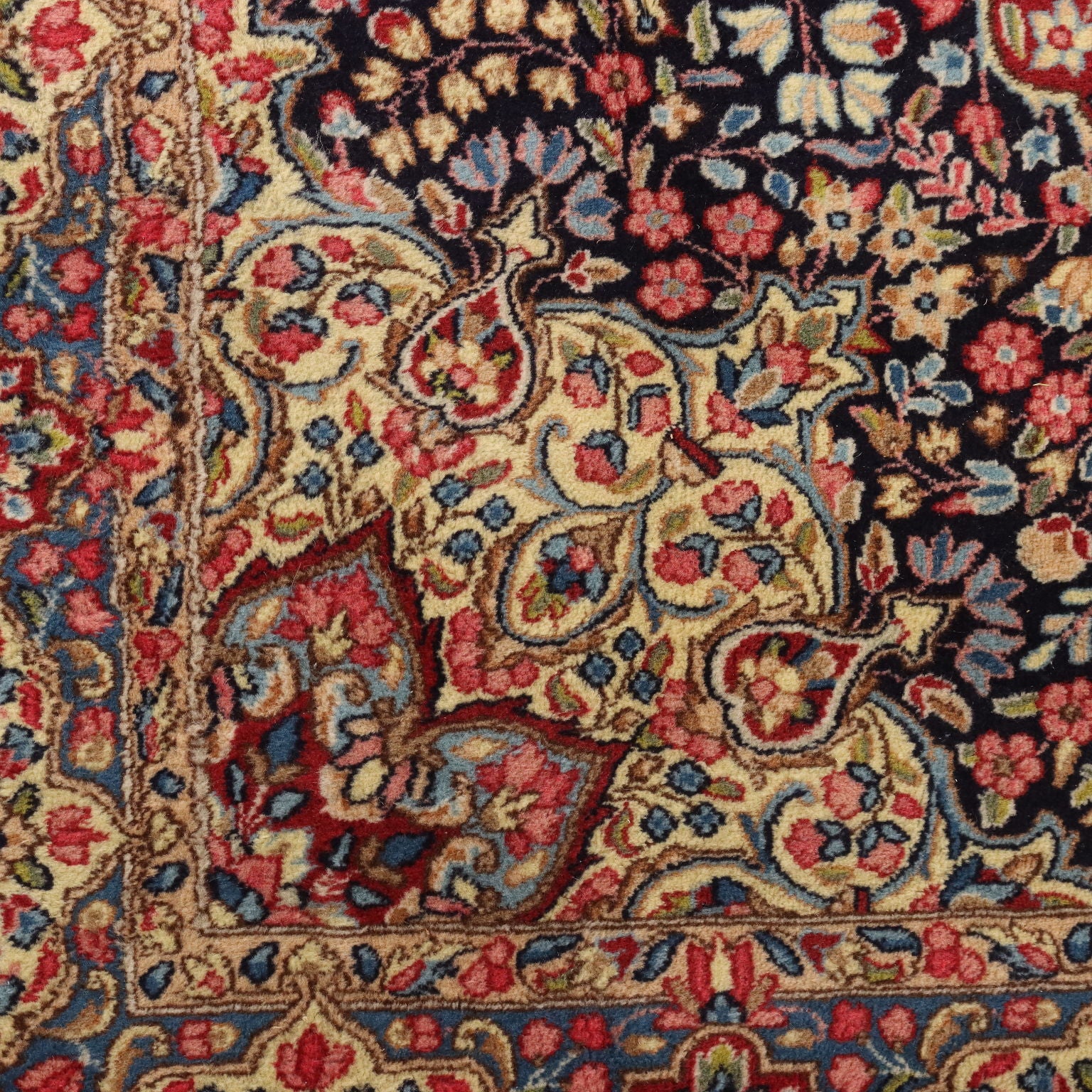 Antique Asian Carpet Cotton Wool Heavy Knot 114 x 74 In Original - 114 x 74 In | Antiques  Carpets