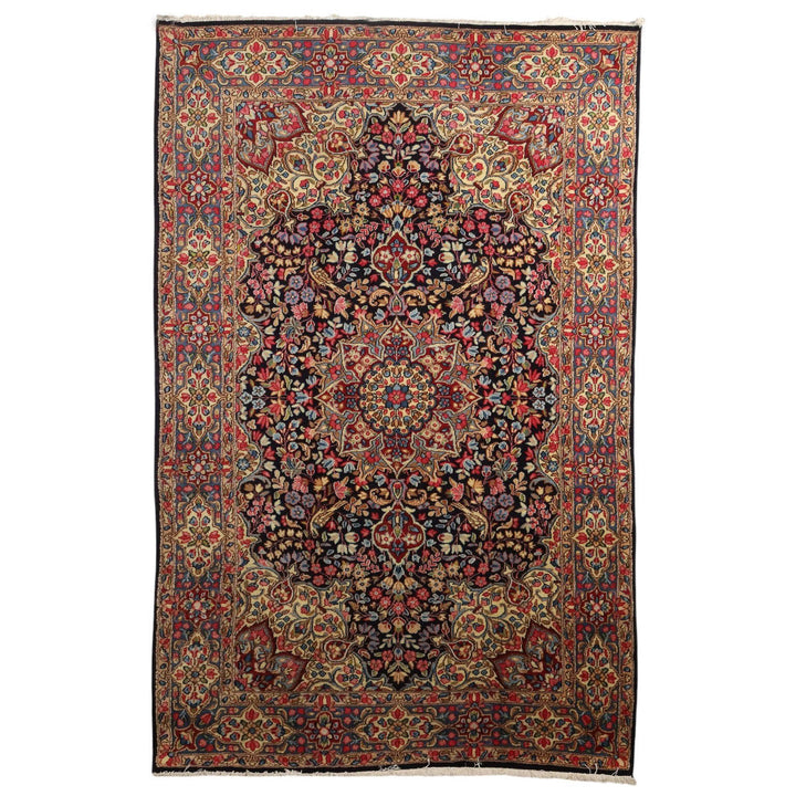 Antique Asian Carpet Cotton Wool Heavy Knot 114 x 74 In Original - 114 x 74 In | Antiques  Carpets
