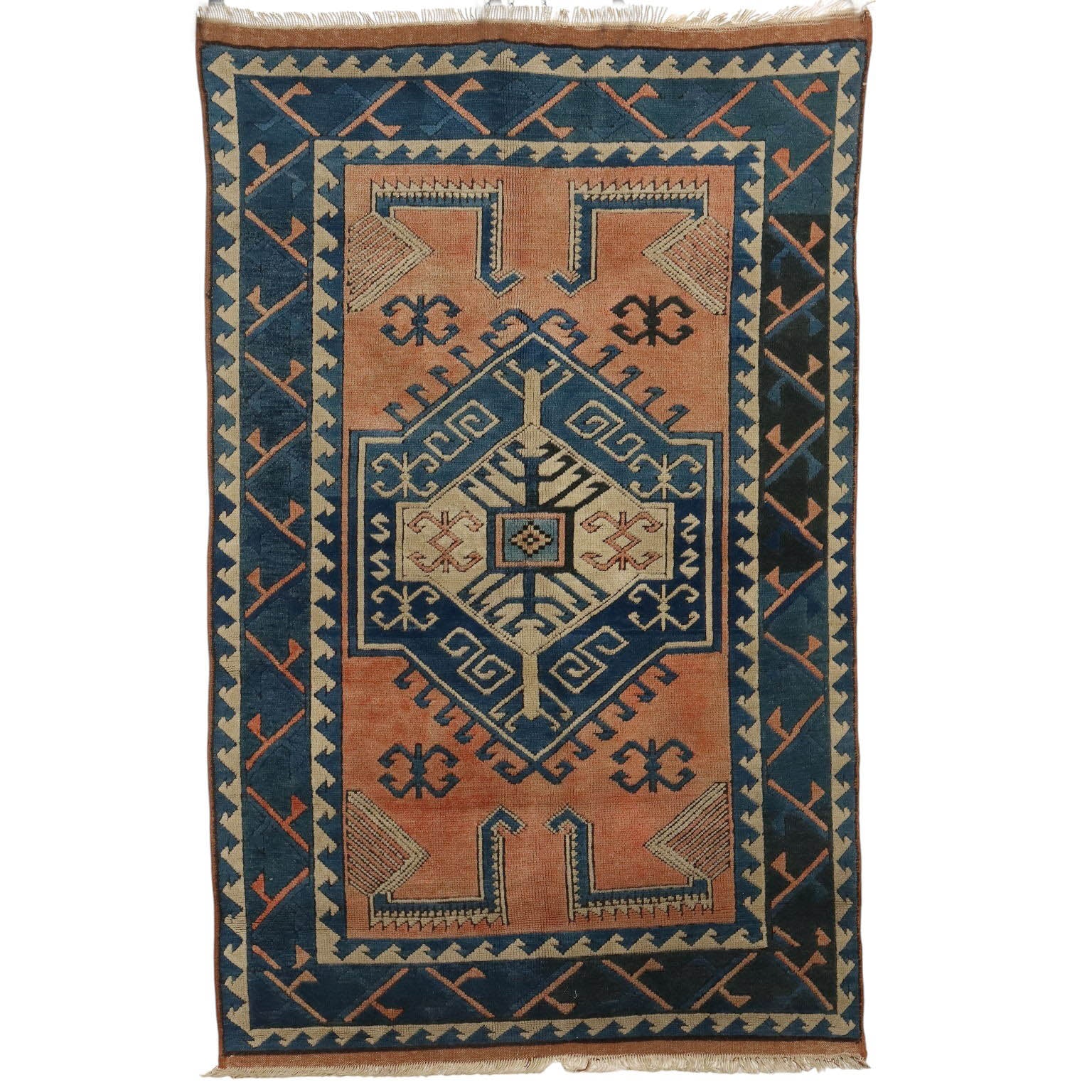 Antique Carpet Kars-Kasak Cotton Wool Heavy Knot Turkey 79 x 51 In - 79 x 51 In | Antiques  Carpets