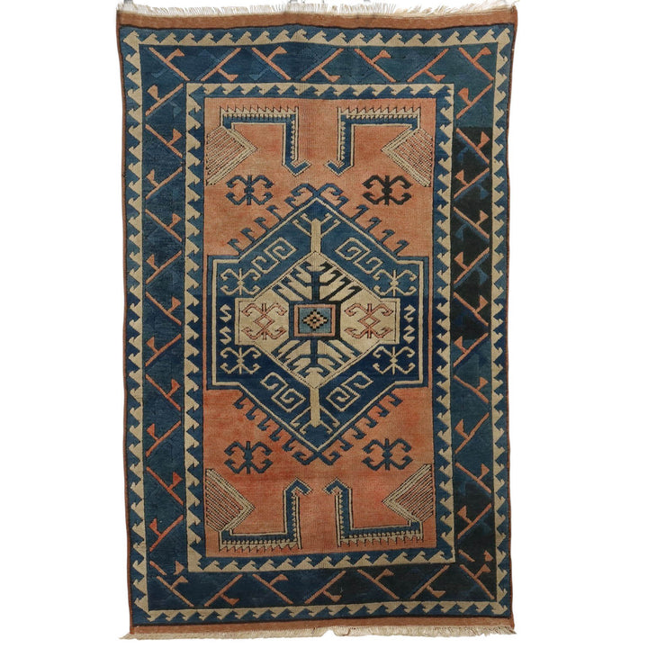 Antique Carpet Kars-Kasak Cotton Wool Heavy Knot Turkey 79 x 51 In - 79 x 51 In | Antiques  Carpets
