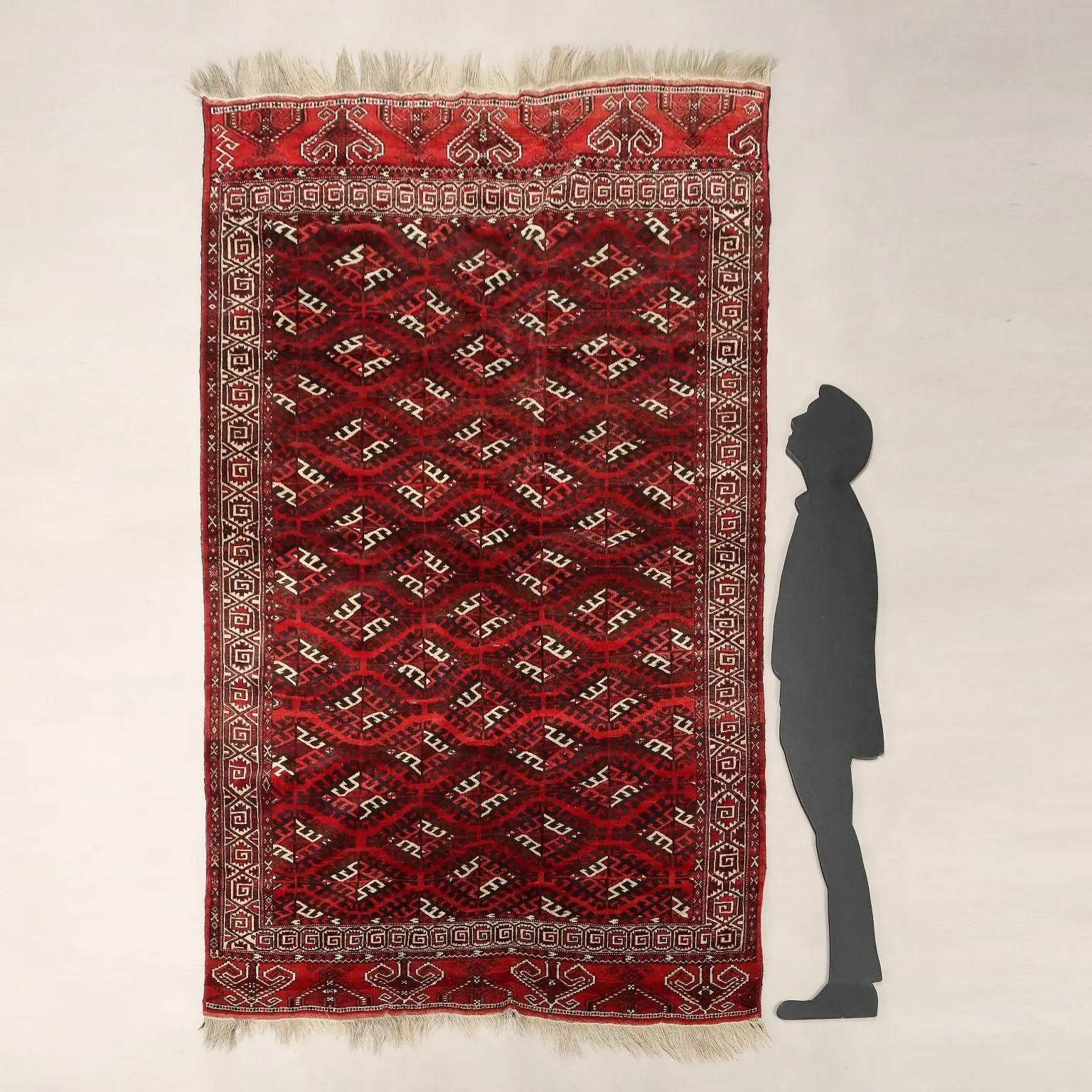 Antique Bukhara Carpet Wool Thin Knot Turkmenistan 102 x 71 In - 102 x 71 In | Antiques | Carpets