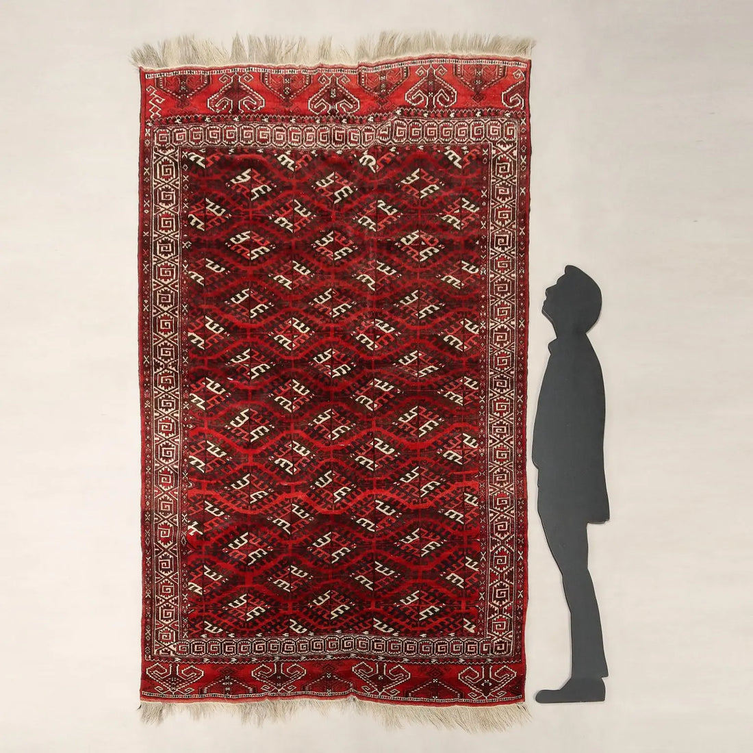 Antique Bukhara Carpet Wool Thin Knot Turkmenistan 102 x 71 In - 102 x 71 In | Antiques | Carpets