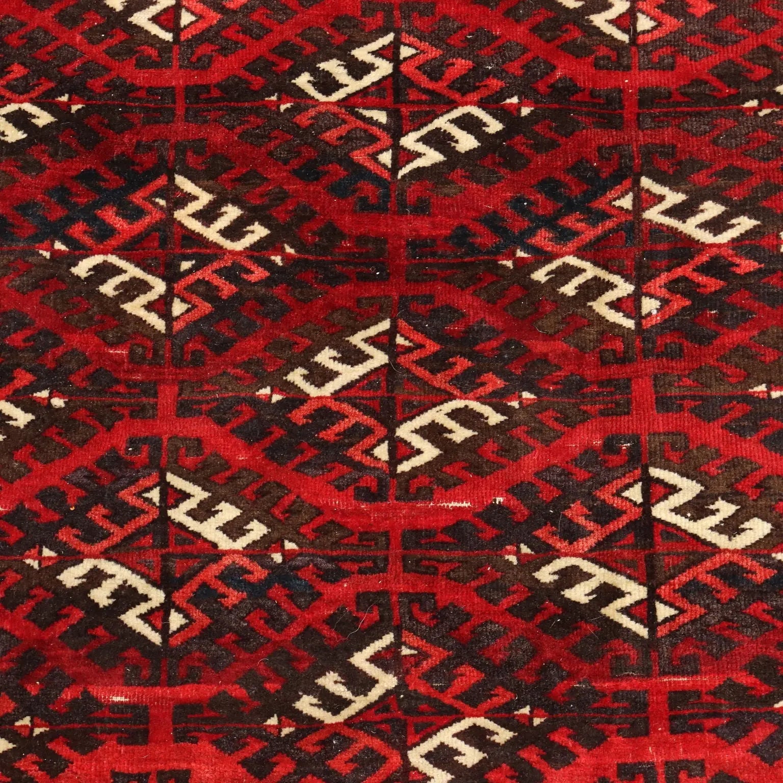 Antique Bukhara Carpet Wool Thin Knot Turkmenistan 102 x 71 In - 102 x 71 In | Antiques | Carpets