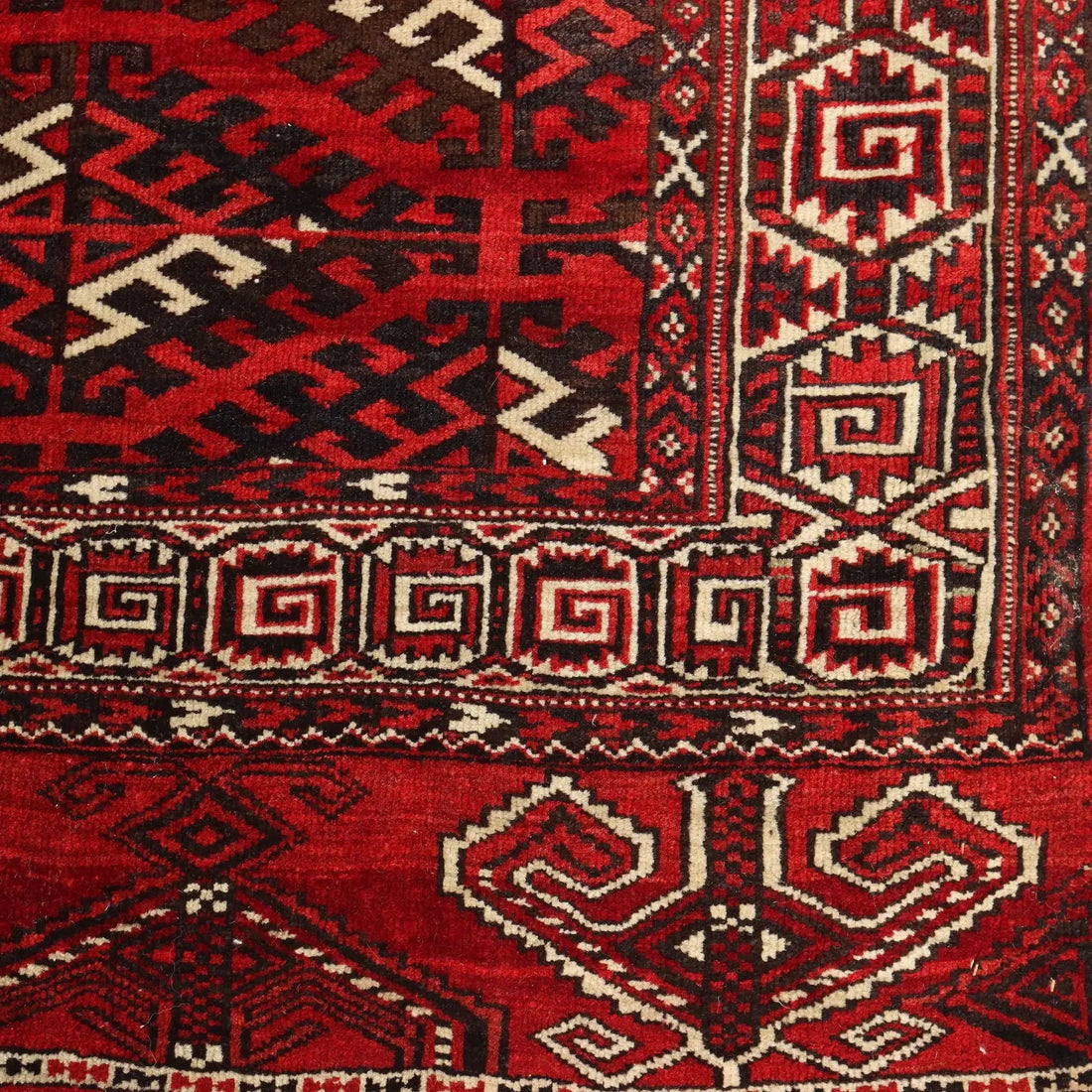 Antique Bukhara Carpet Wool Thin Knot Turkmenistan 102 x 71 In - 102 x 71 In | Antiques | Carpets