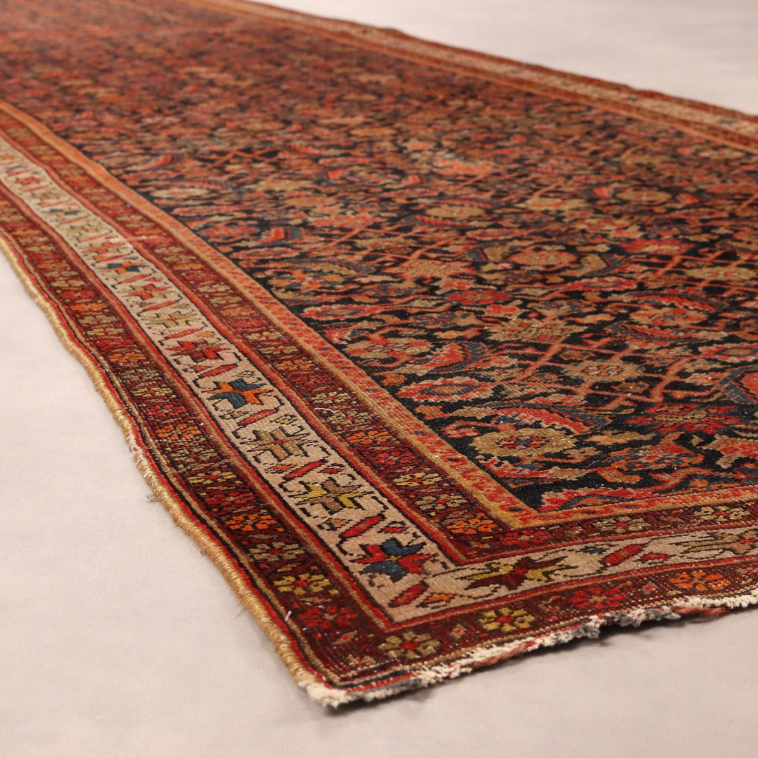 Antique Asian Carpet Cotton Wool Handmade 203 x 43 In - 203 x 43 In | Antiques  Carpets