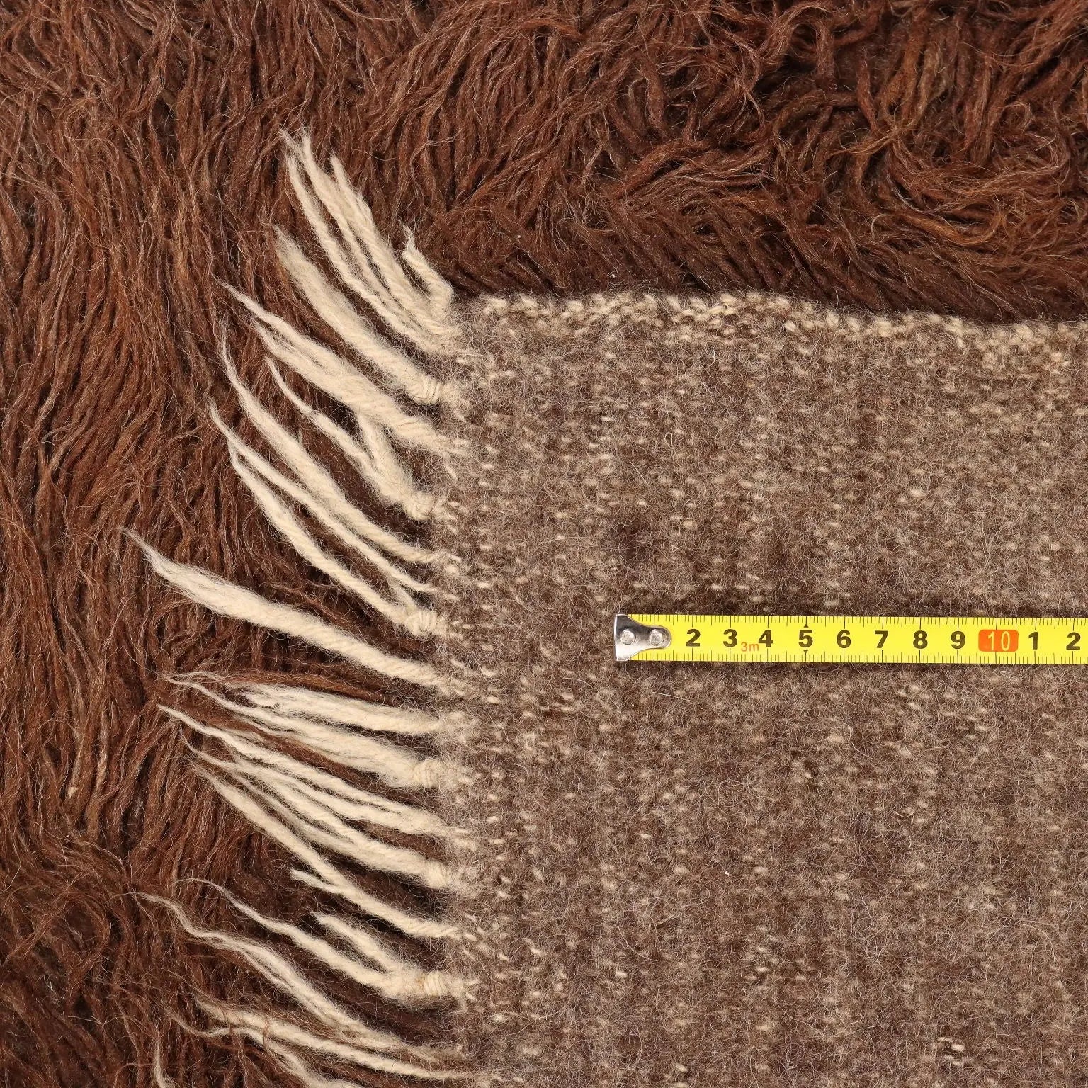 Vintage Cotton and Wool Rug - 295 x 200 cm