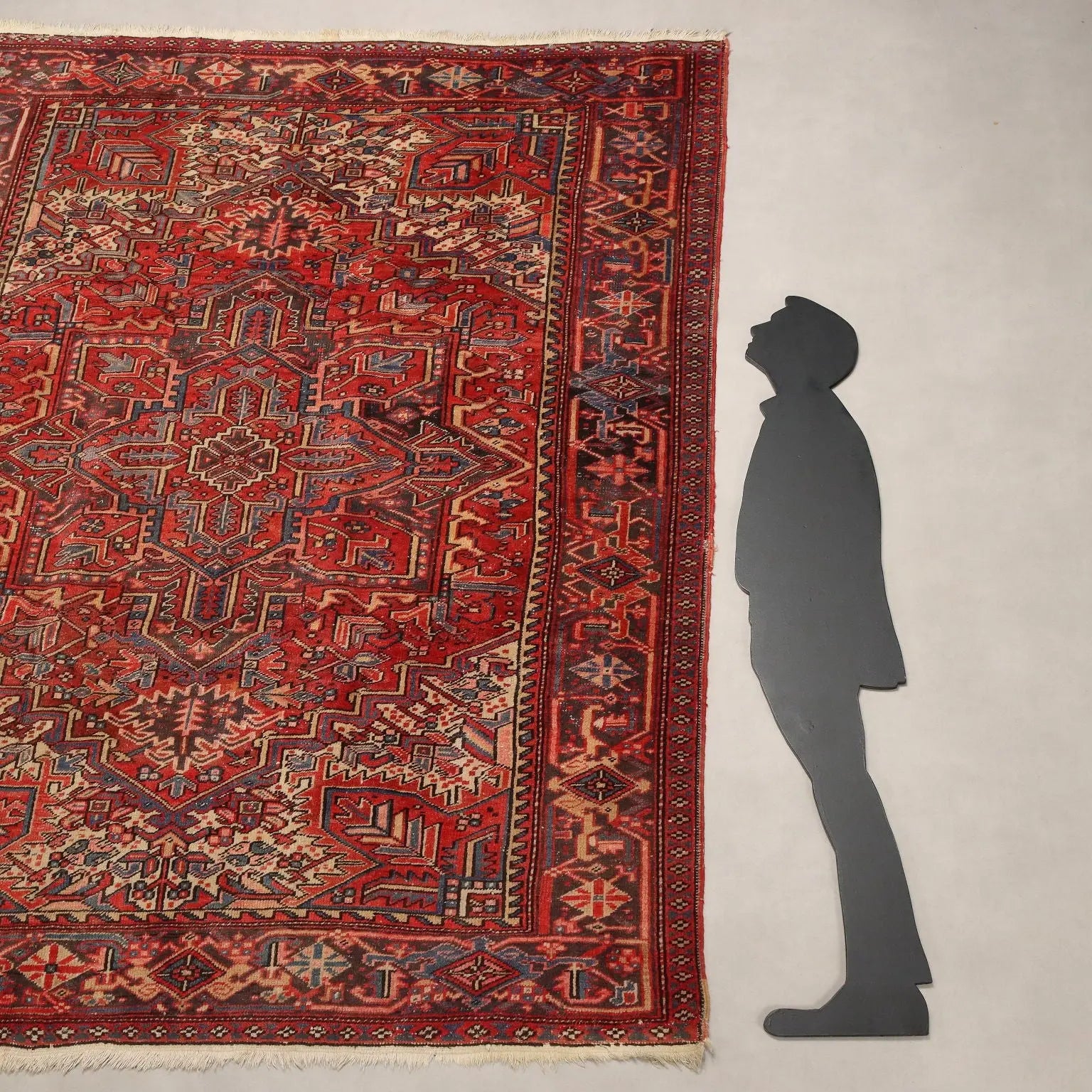 Antique Asian Carpet Cotton Hand Knotted 106 x 87 In - 106 x 87 In | Antiques | Carpets