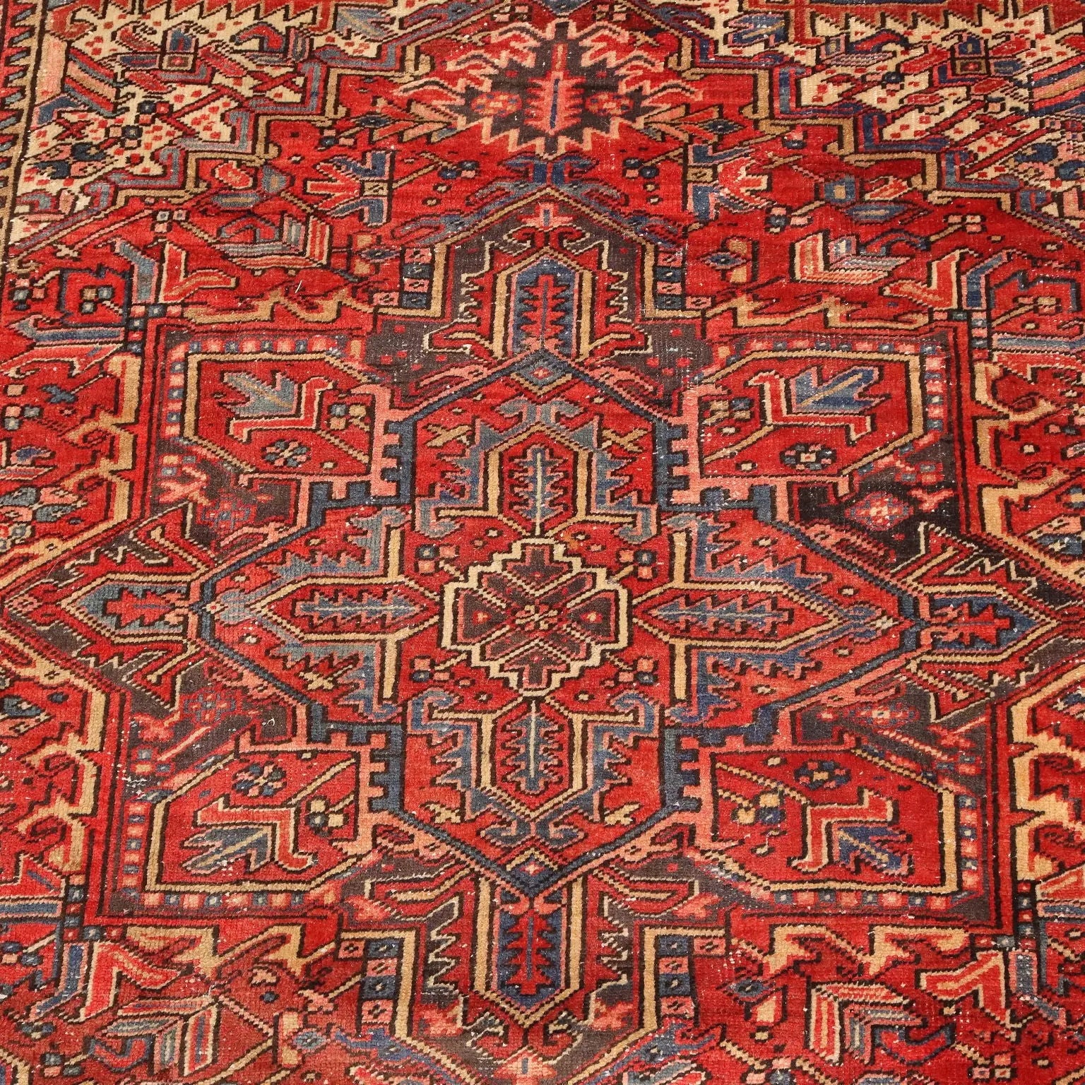 Antique Asian Carpet Cotton Hand Knotted 106 x 87 In - 106 x 87 In | Antiques | Carpets
