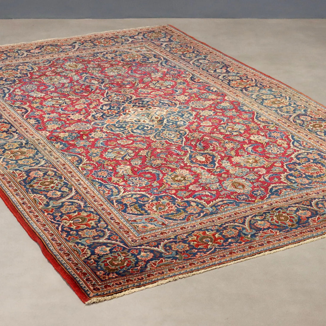 Antique Asian Carpet Cotton Extra-Thin Knot 79 x 51 In - 79 x 51 In | Antiques | Carpets