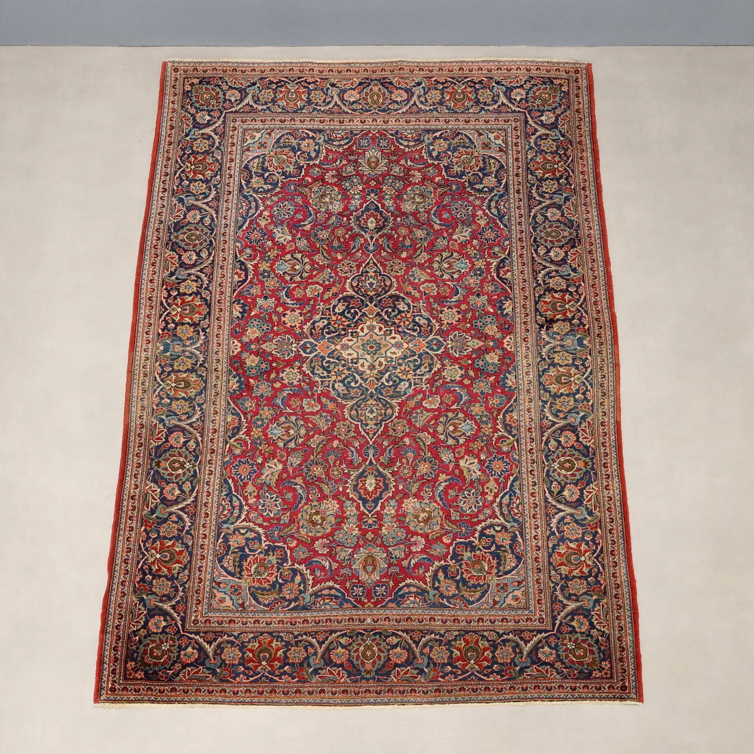 Antique Asian Carpet Cotton Extra-Thin Knot 79 x 51 In - 79 x 51 In | Antiques | Carpets