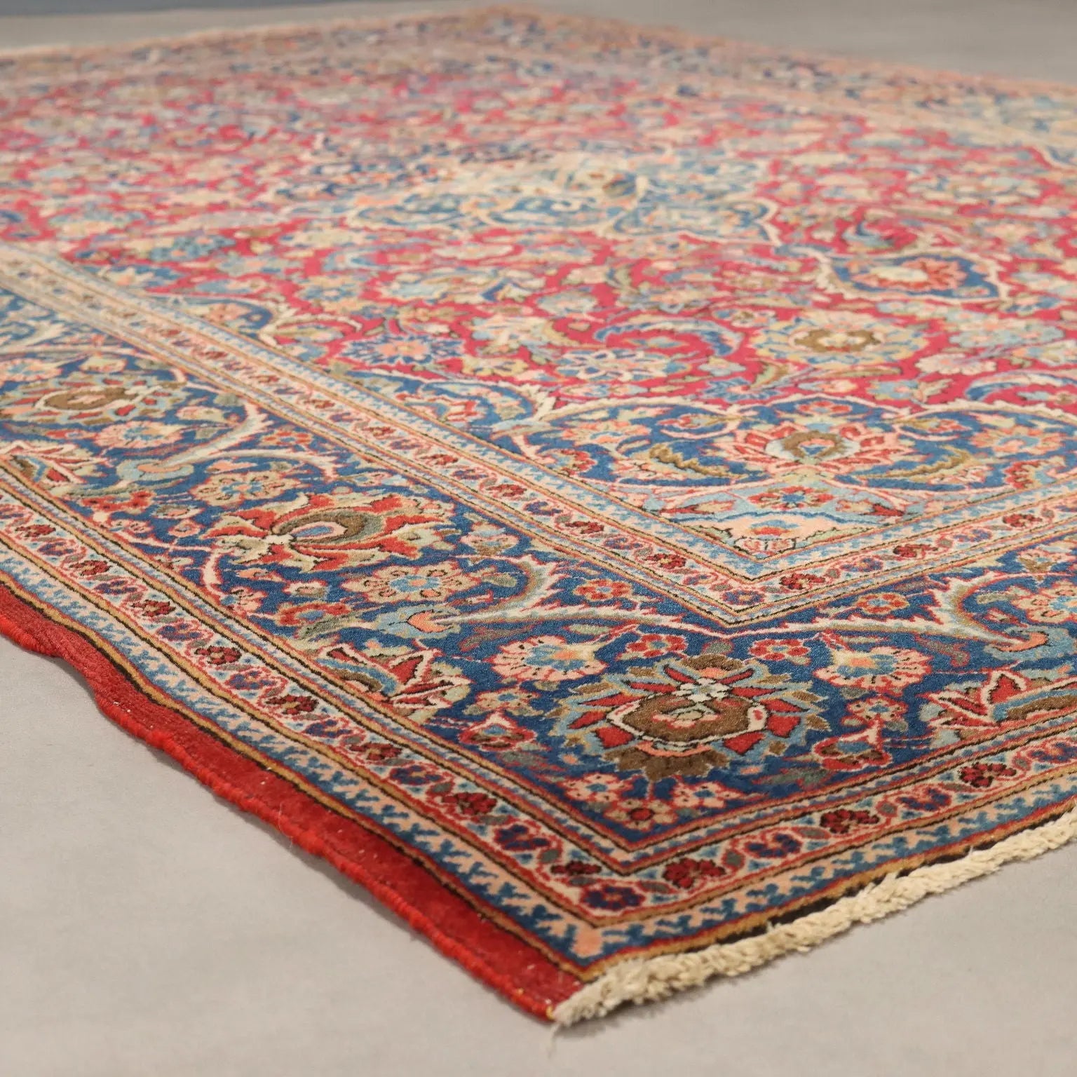 Antique Asian Carpet Cotton Extra-Thin Knot 79 x 51 In - 79 x 51 In | Antiques | Carpets