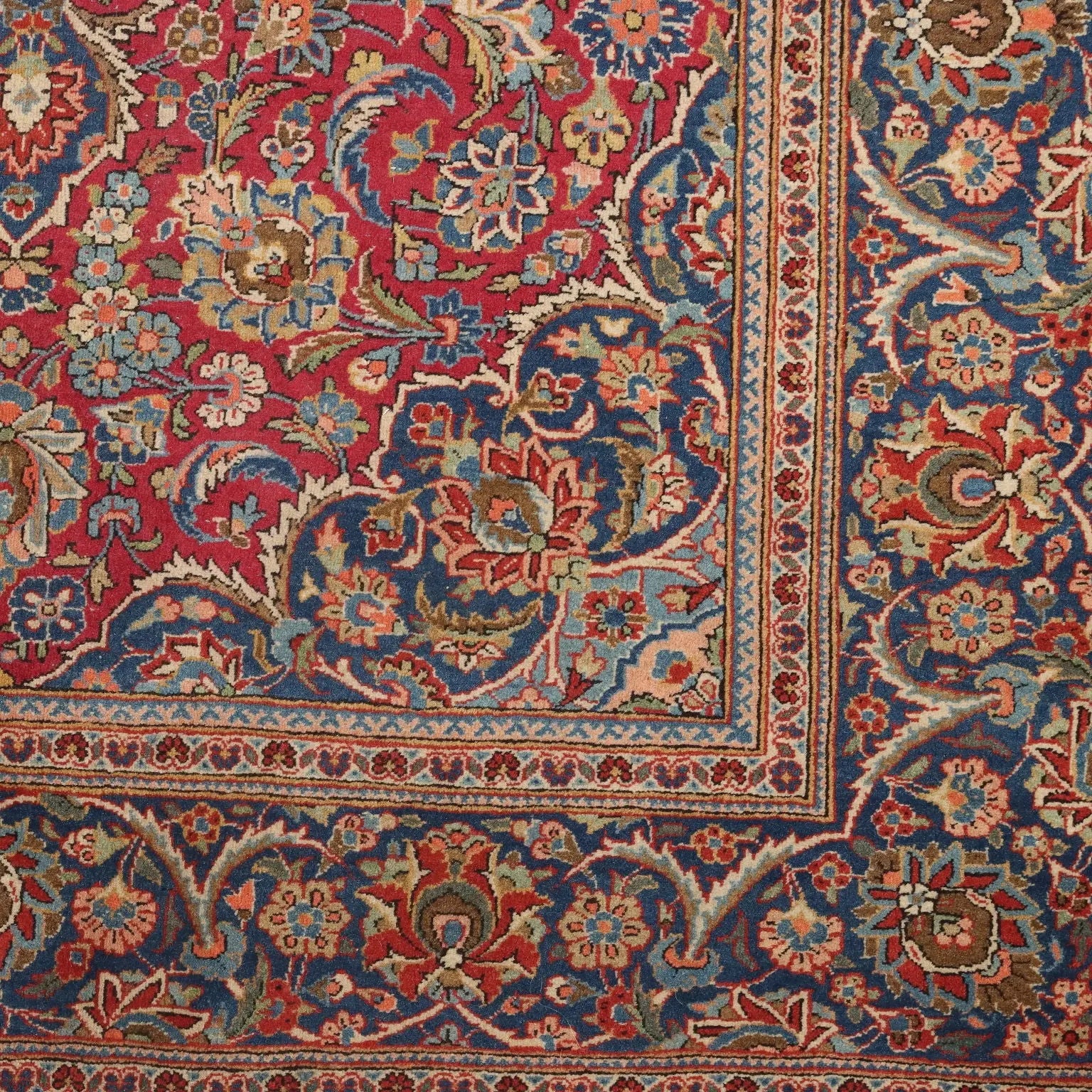 Antique Asian Carpet Cotton Extra-Thin Knot 79 x 51 In - 79 x 51 In | Antiques | Carpets
