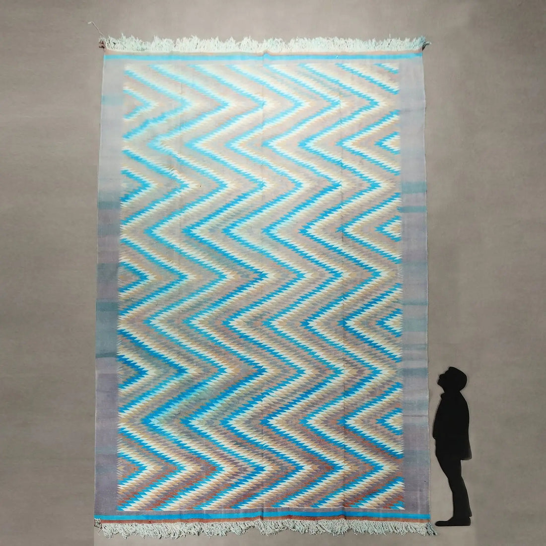 Turkish Cotton Kilim Rug - 530 x 312 cm
