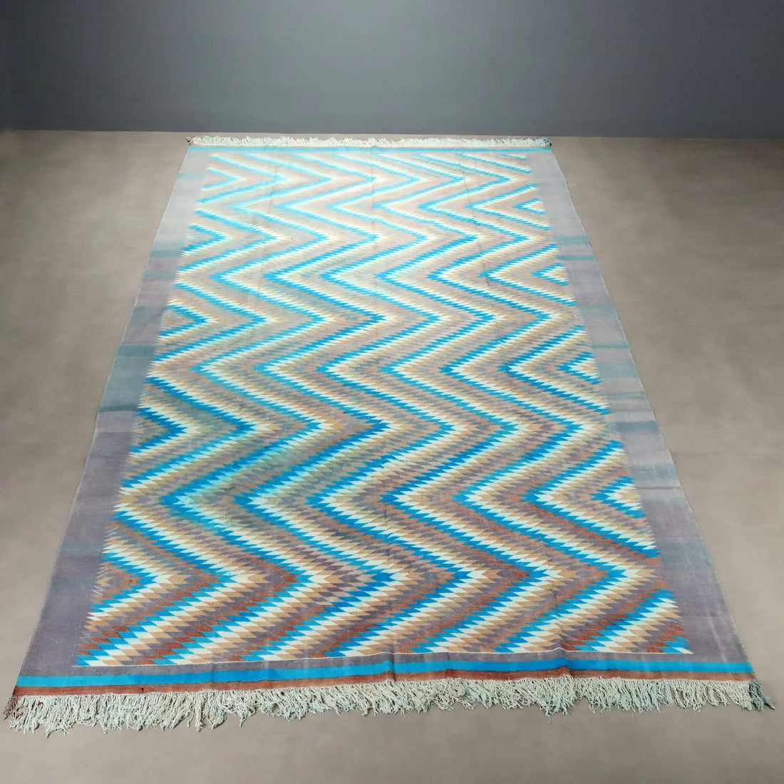 Turkish Cotton Kilim Rug - 530 x 312 cm