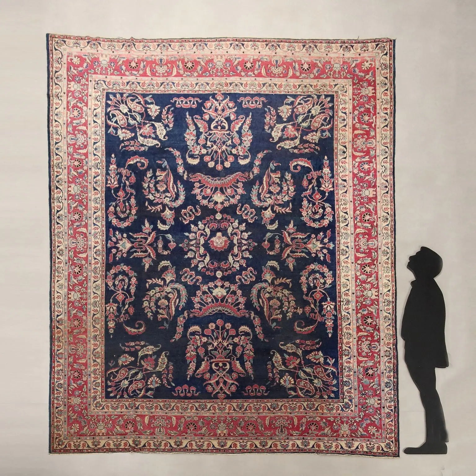 Antique Carpet Keshan Manchester Cotton Extra-Thin Knot 140 x 101 In - 140 x 101 In | Antiques | Carpets